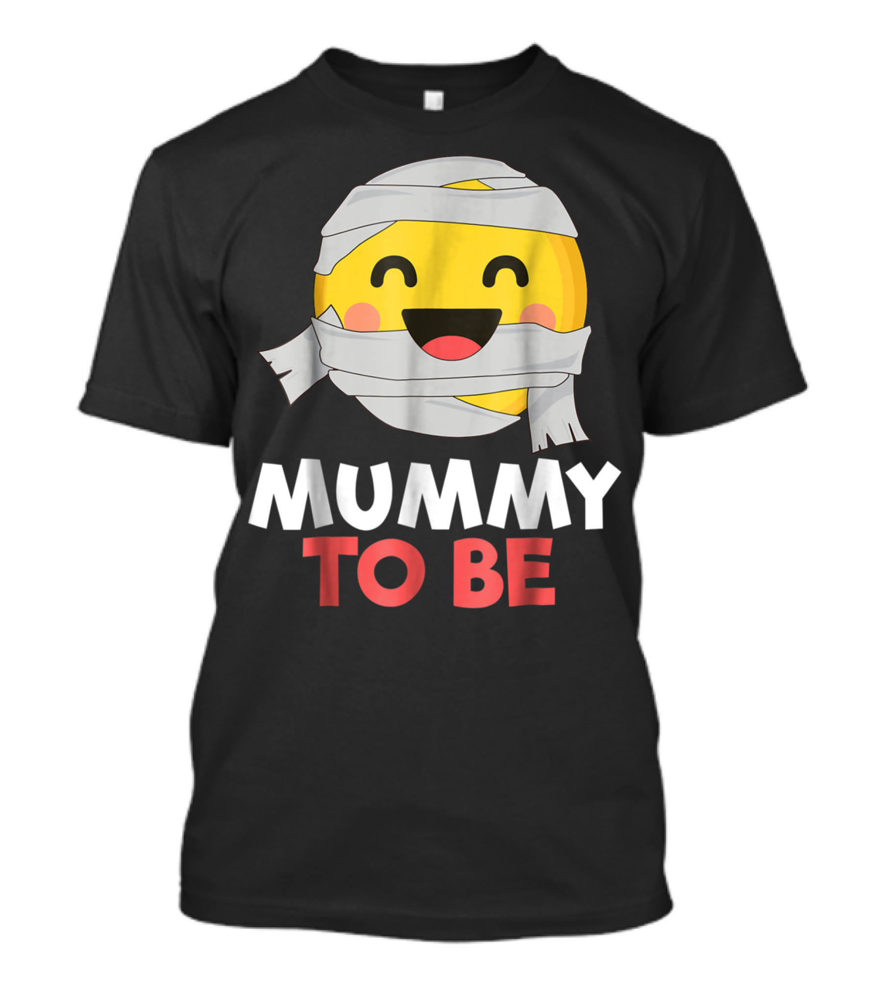 Mummy To Be Emoji Halloween Pregnancy T-Shirt