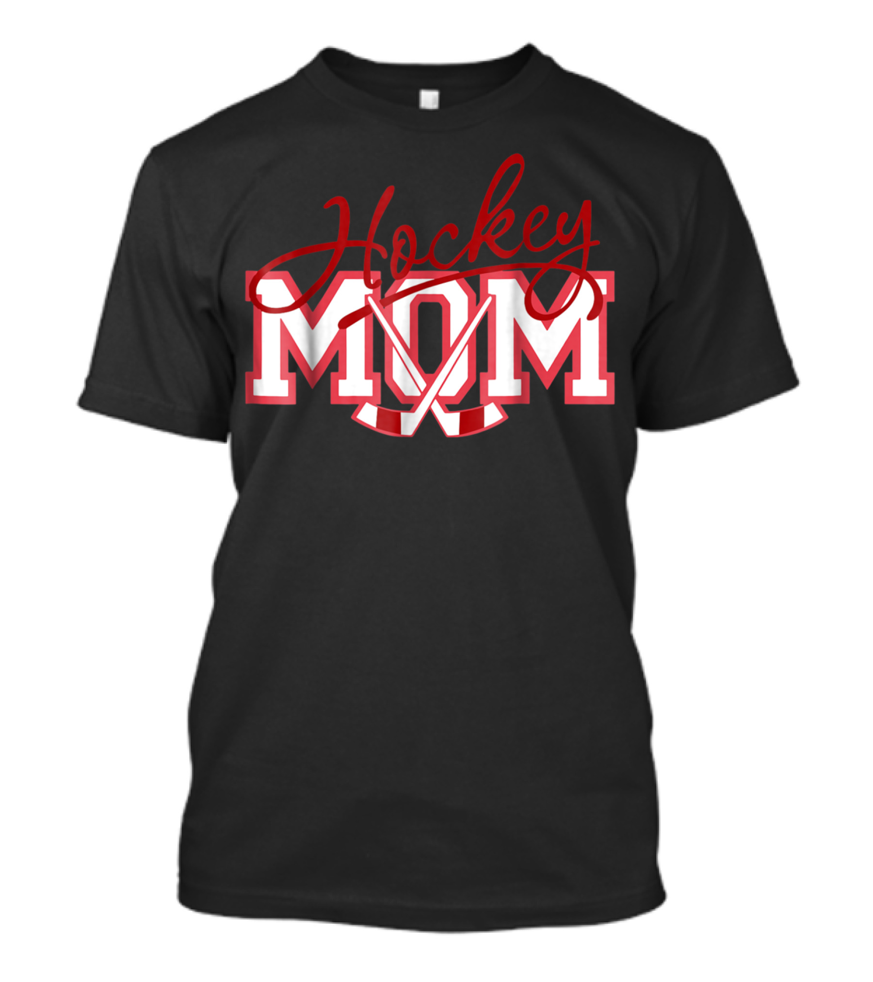 Hockey Mom With Sticks T-Shirt