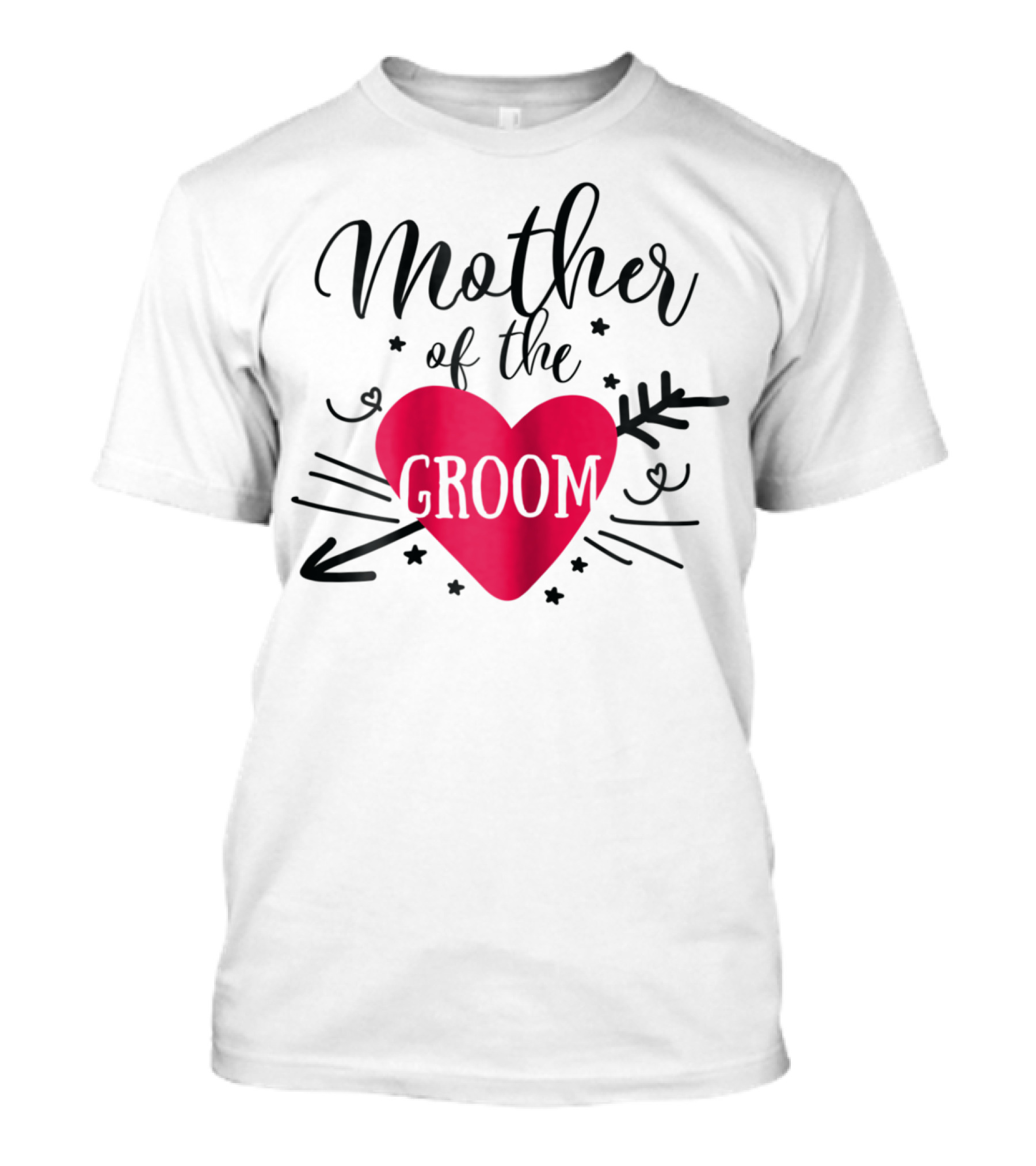 Mother Of The Groom Romantic Heart T-Shirt