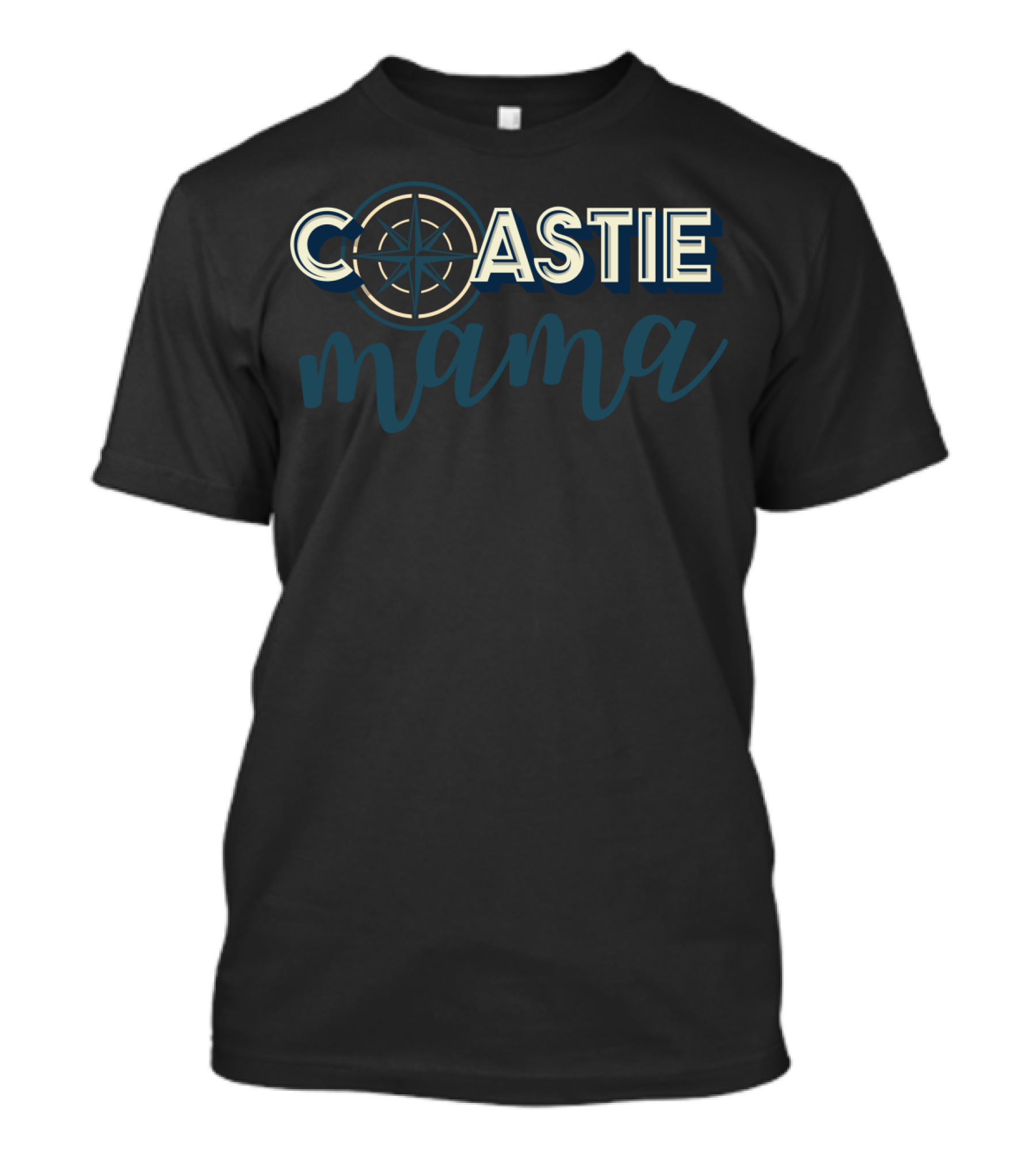 Coastie Mama Compass Coast Guard T-Shirt