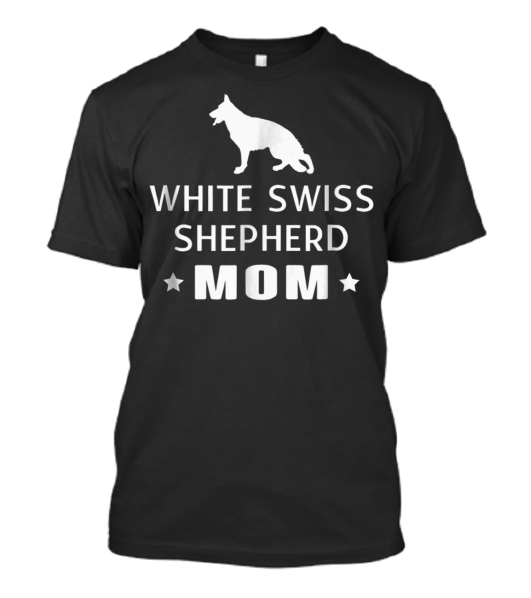 White Swiss Shepherd Mom T-Shirt
