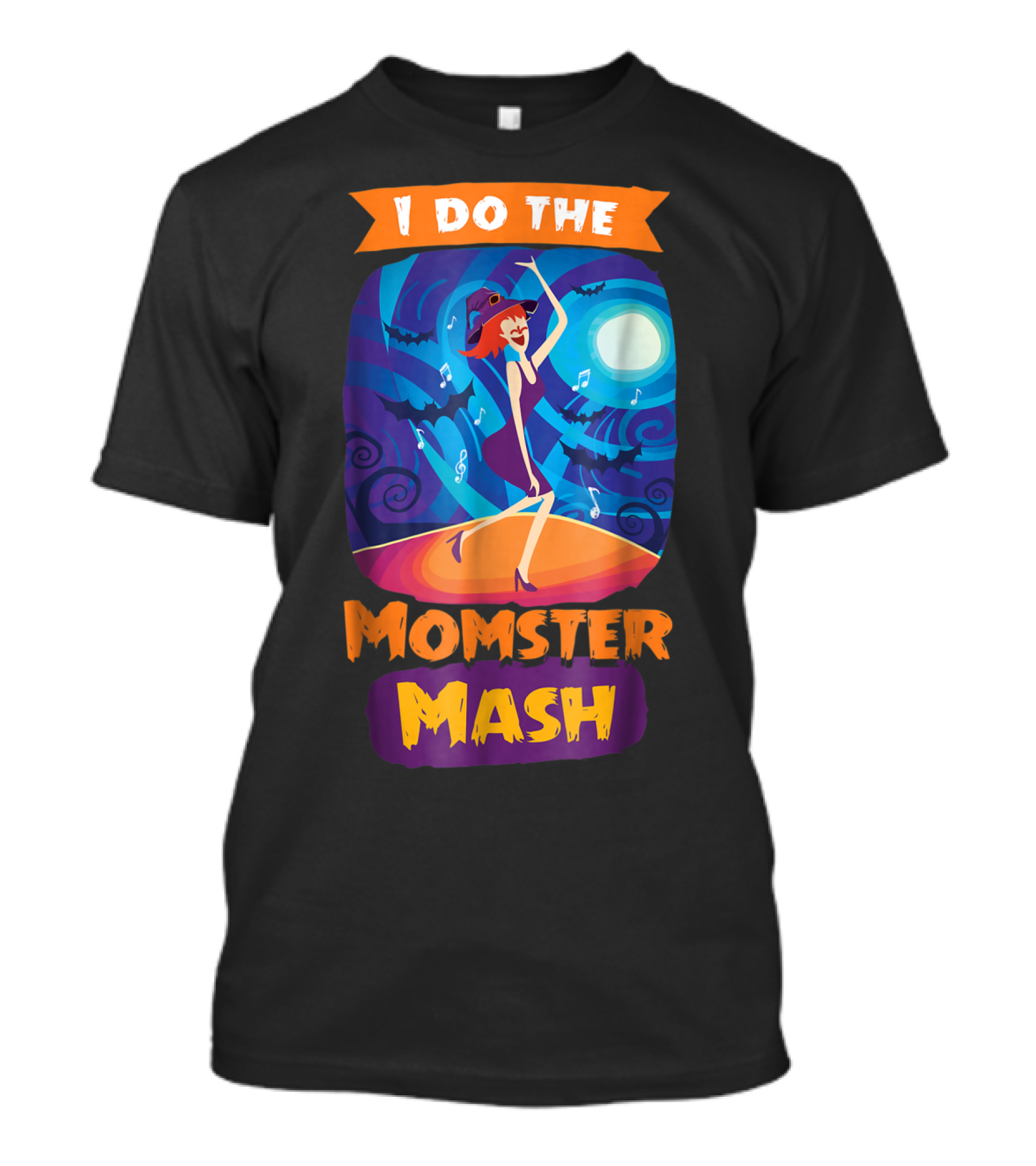 I Do The Momster Mash Funny Awkward Mom Halloween Dance T-Shirt