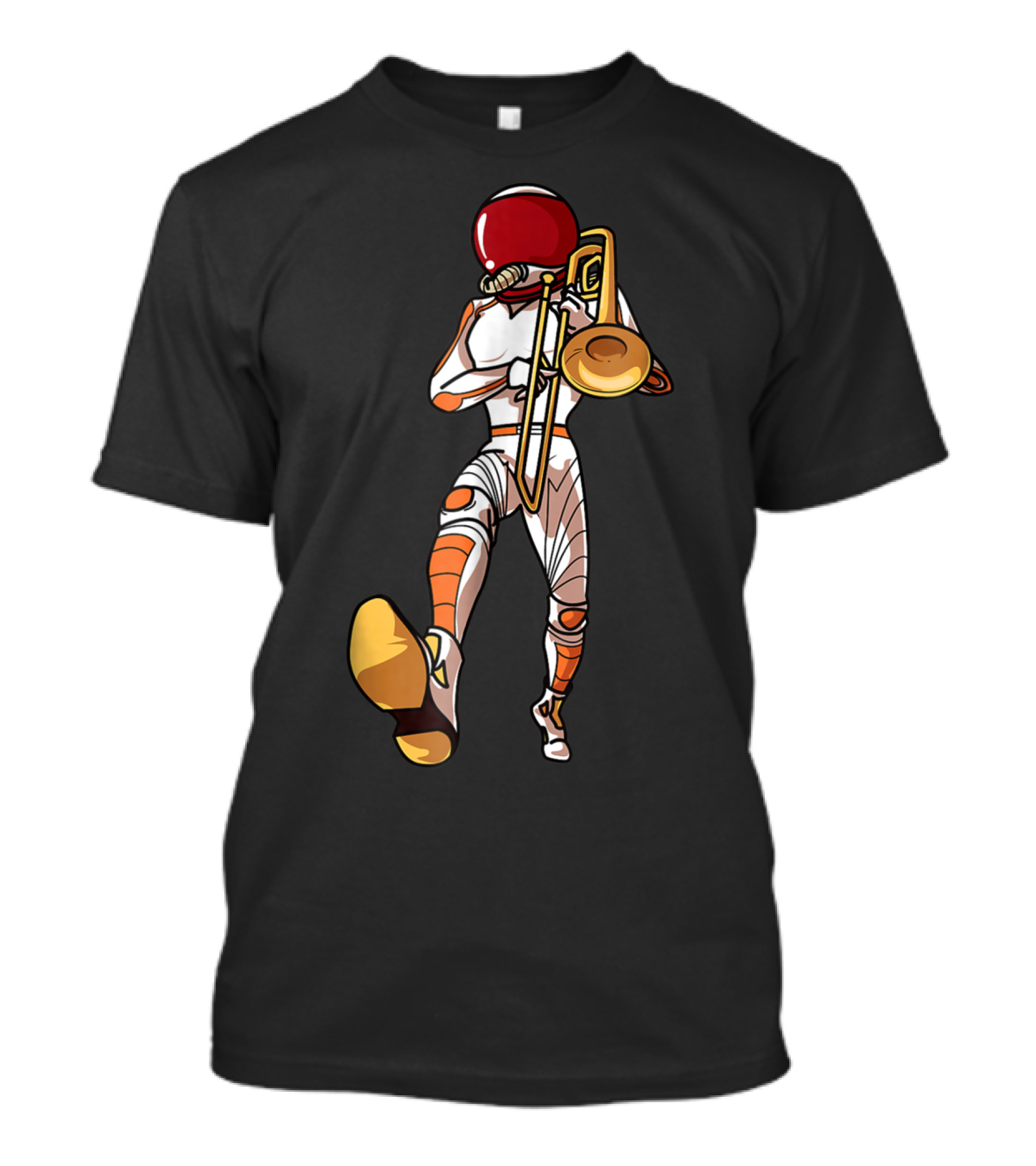 Trombone Mom Space Marching Band High School Mother T-Shirt