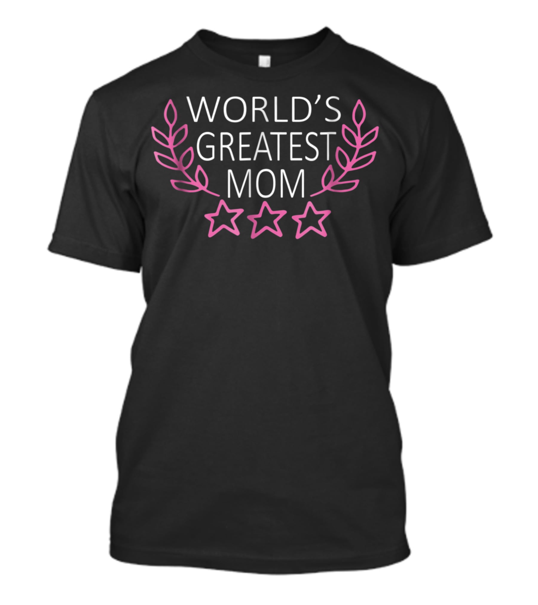 World's Greatest Mom Laurel Stars T-Shirt
