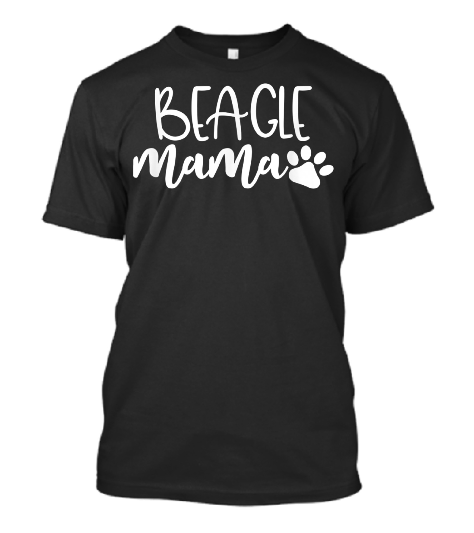 BEAGLE MAMA Women Cute Dog Mom Birthday T90 Pawprint T-Shirt