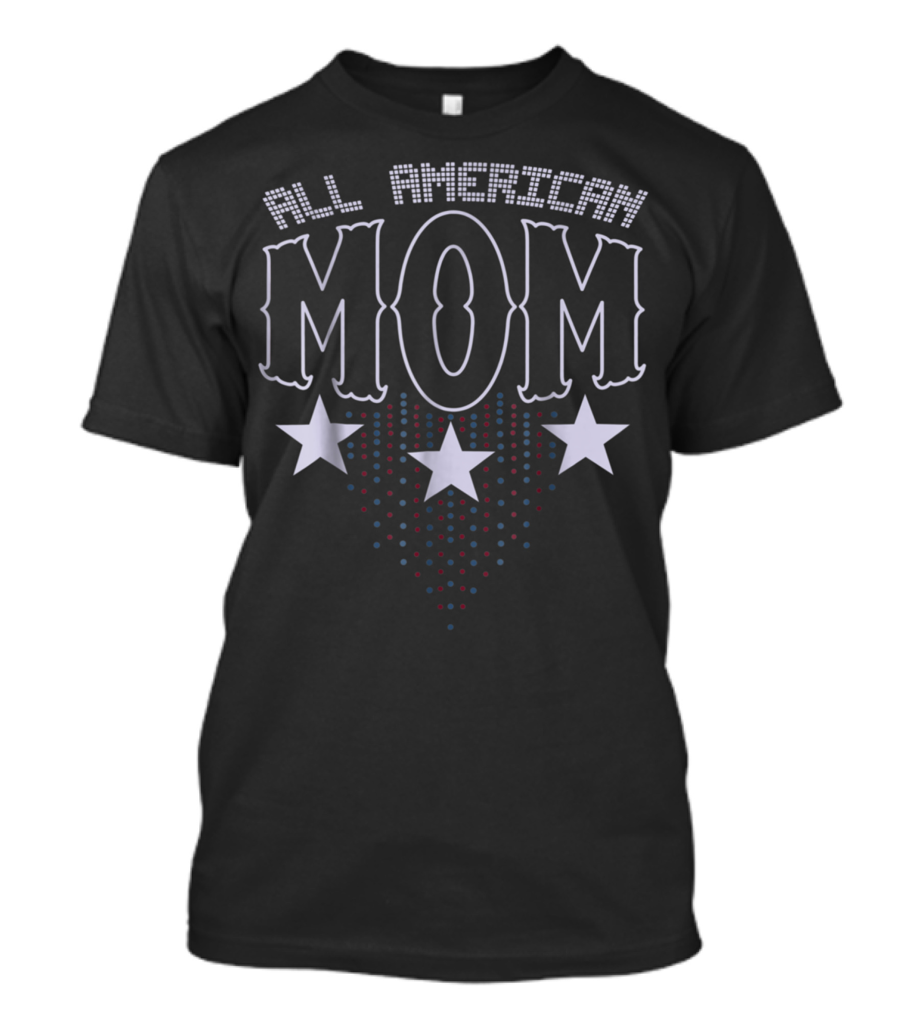 All American Mom Stars And Sequins T-Shirt