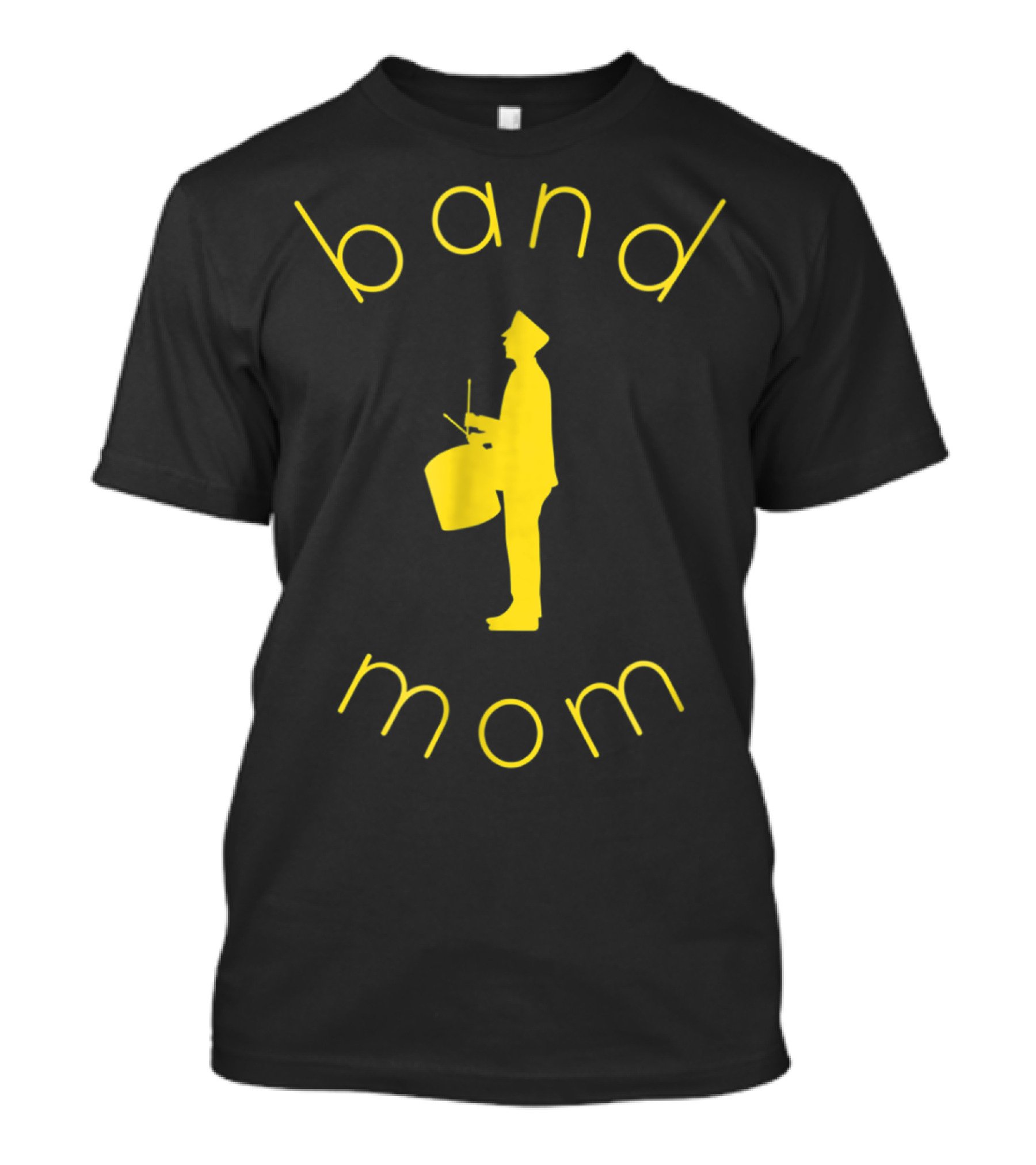 Band Mom School Colors Marching Band Parent T-Shirt