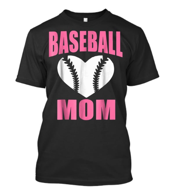 Baseball Mom Heart Baseball T-Shirt