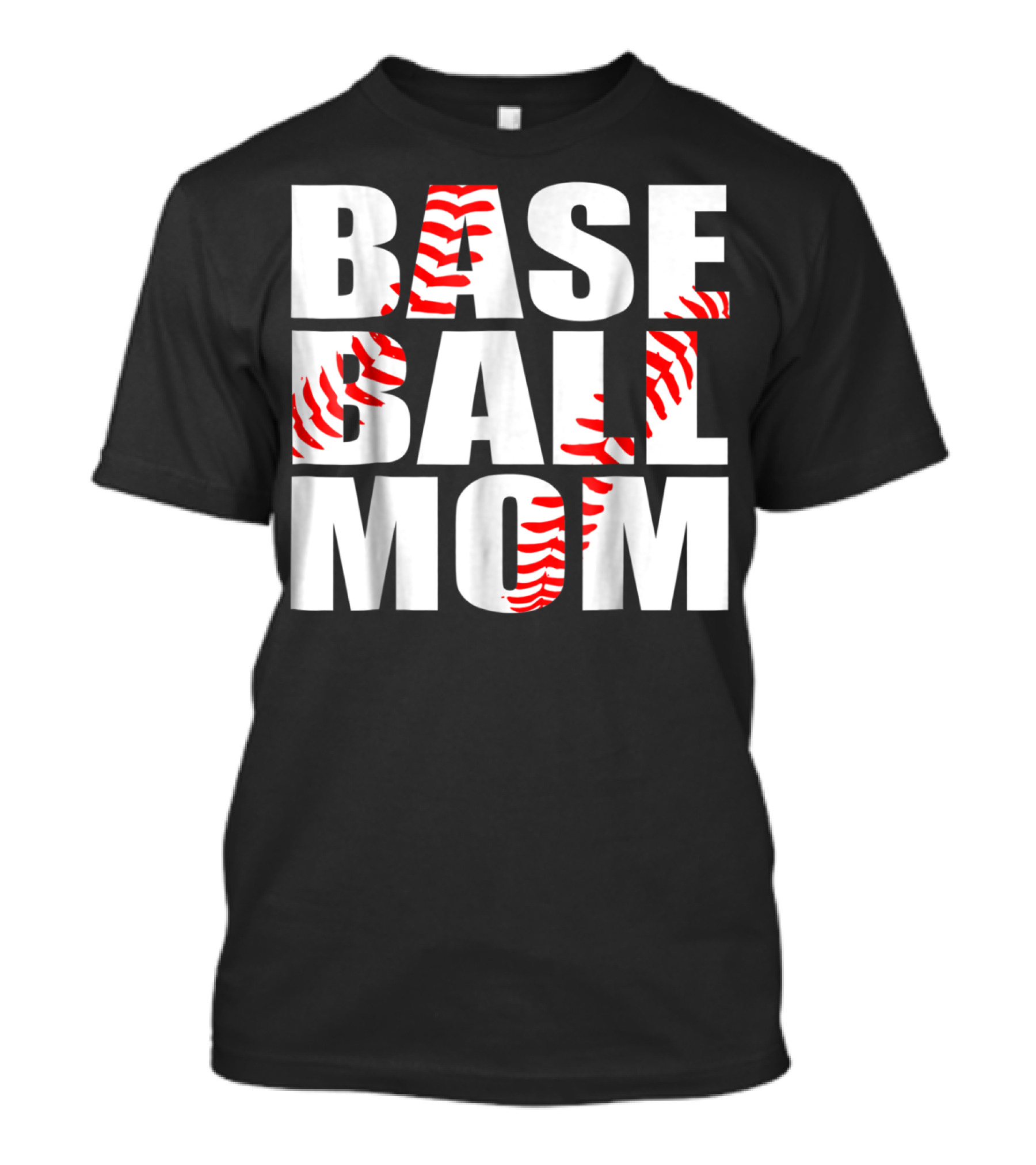 BASEBALL MOM BASEBALL STITCH T-Shirt