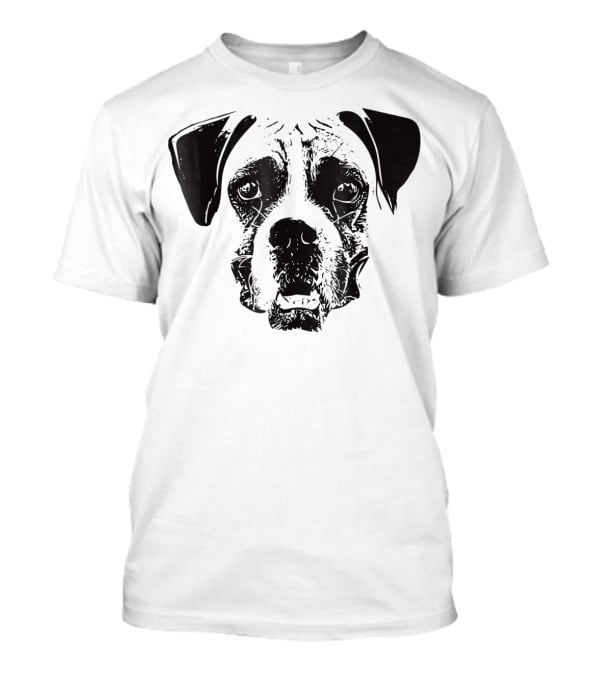 Boxer Dog Face Dog Mom Or Dad Boxer Dog Face T-Shirt