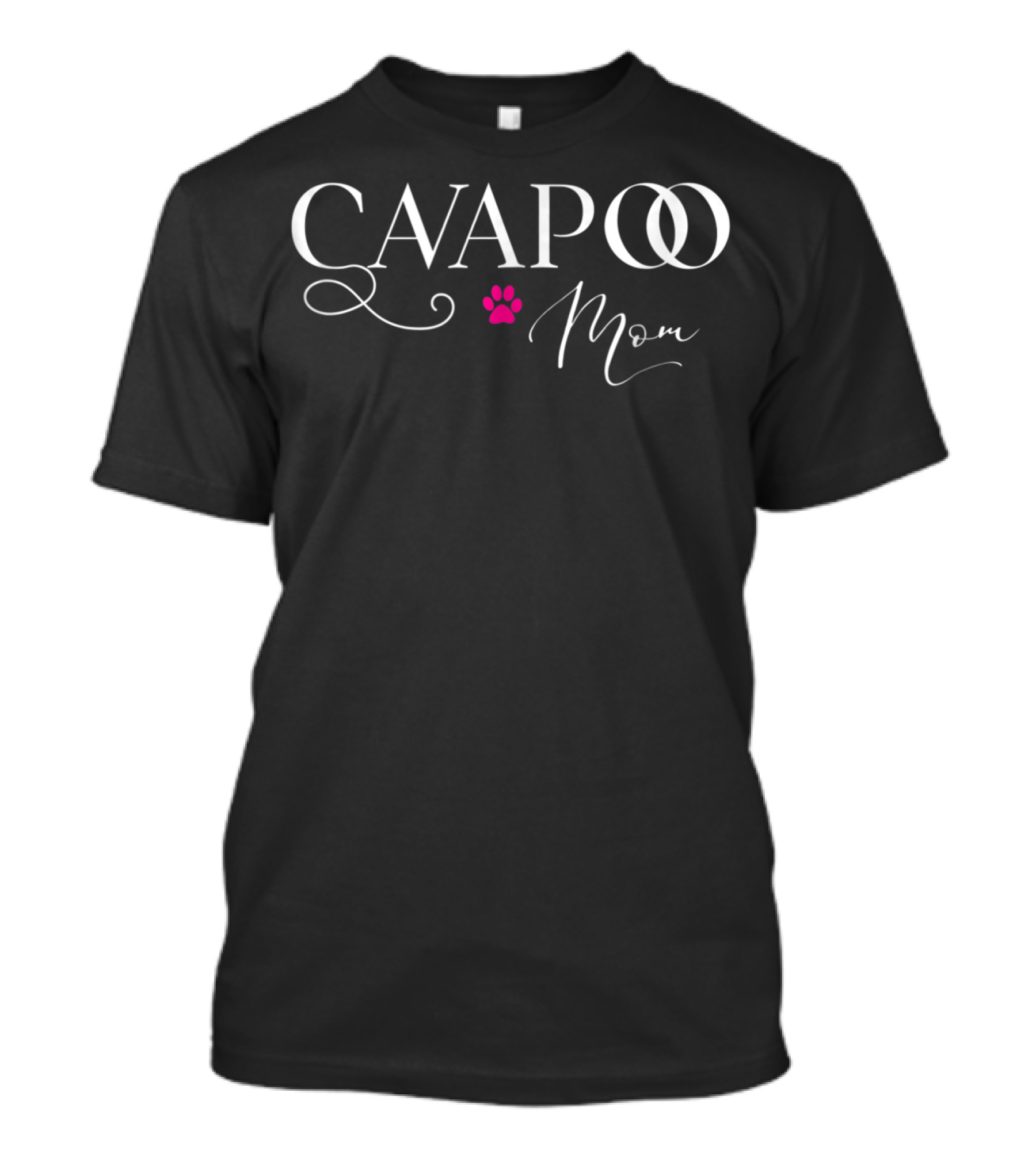 Cavapoo Mom Paw Prints T-Shirt