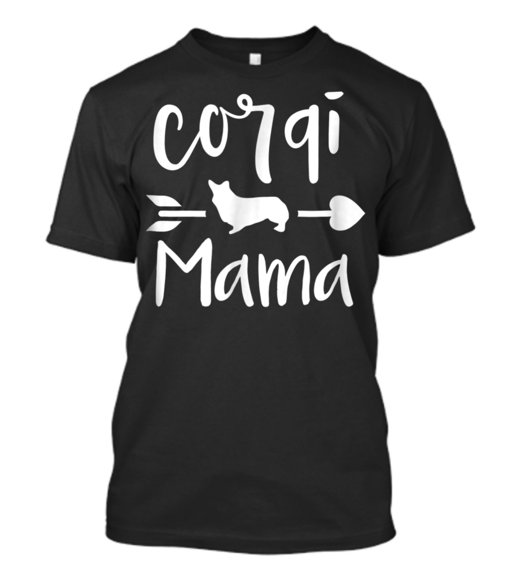 Corgi Mama Heart Arrow Dog Mom Tee92 T-Shirt
