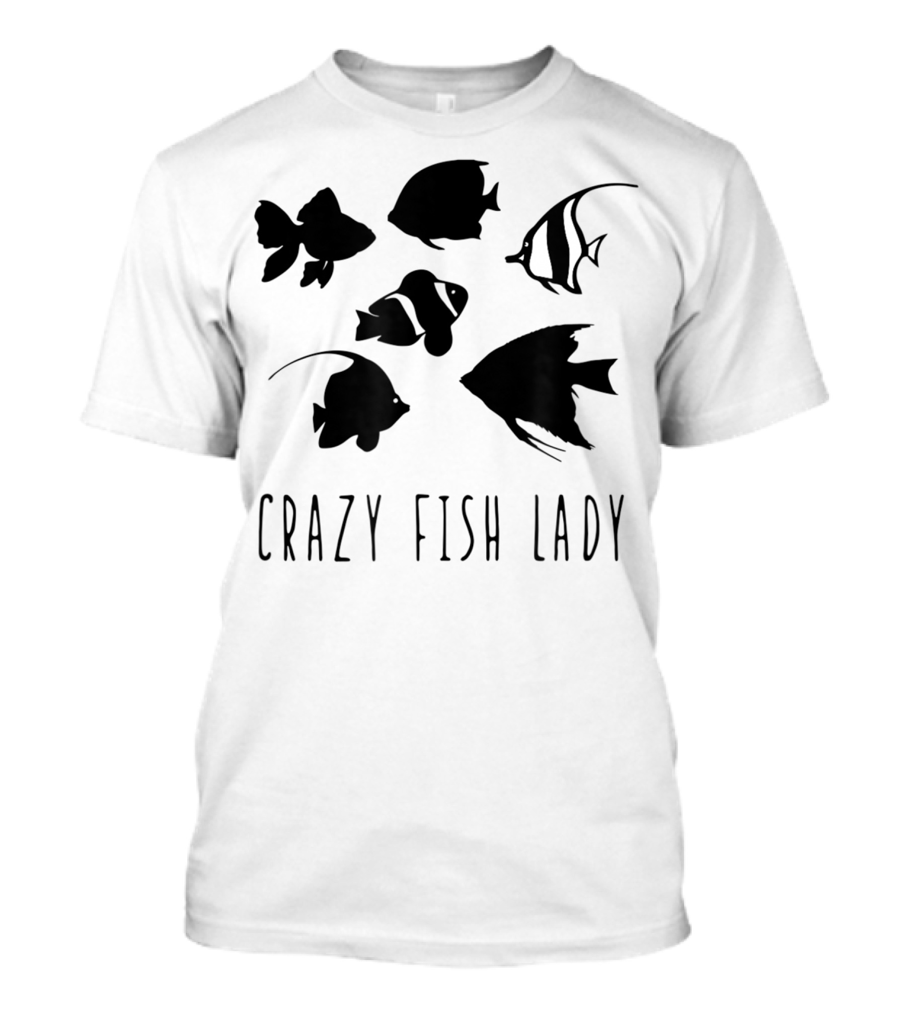 Crazy Fish Lady Fish Mom Sea Creature T-Shirt