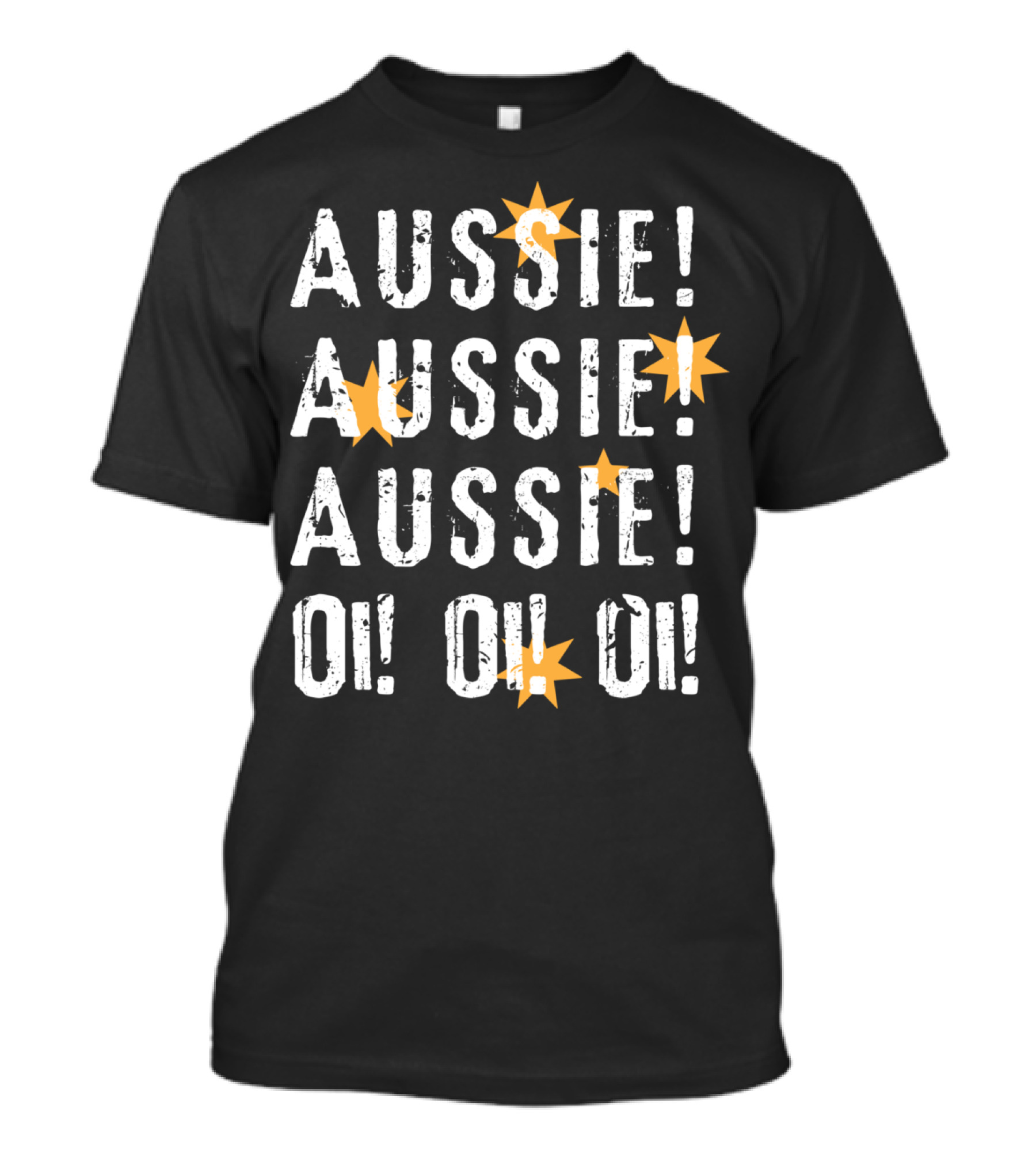 Aussie Aussie Aussie Oi Oi Oi Chant With Southern Cross Stars T-Shirt