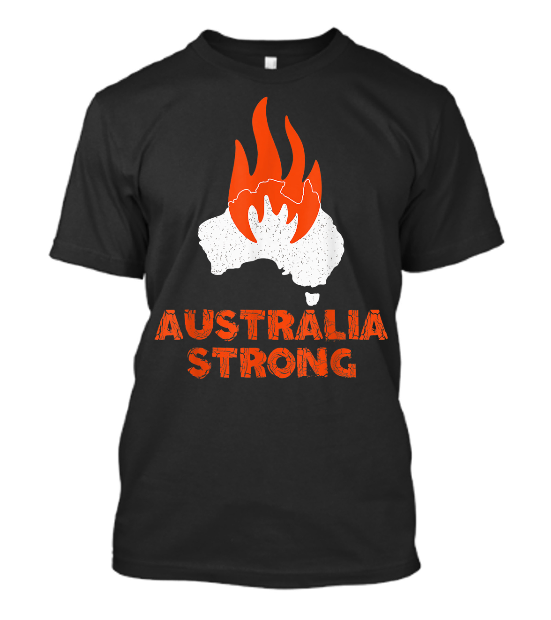 Australia Strong Fire Map Support Australia T-Shirt