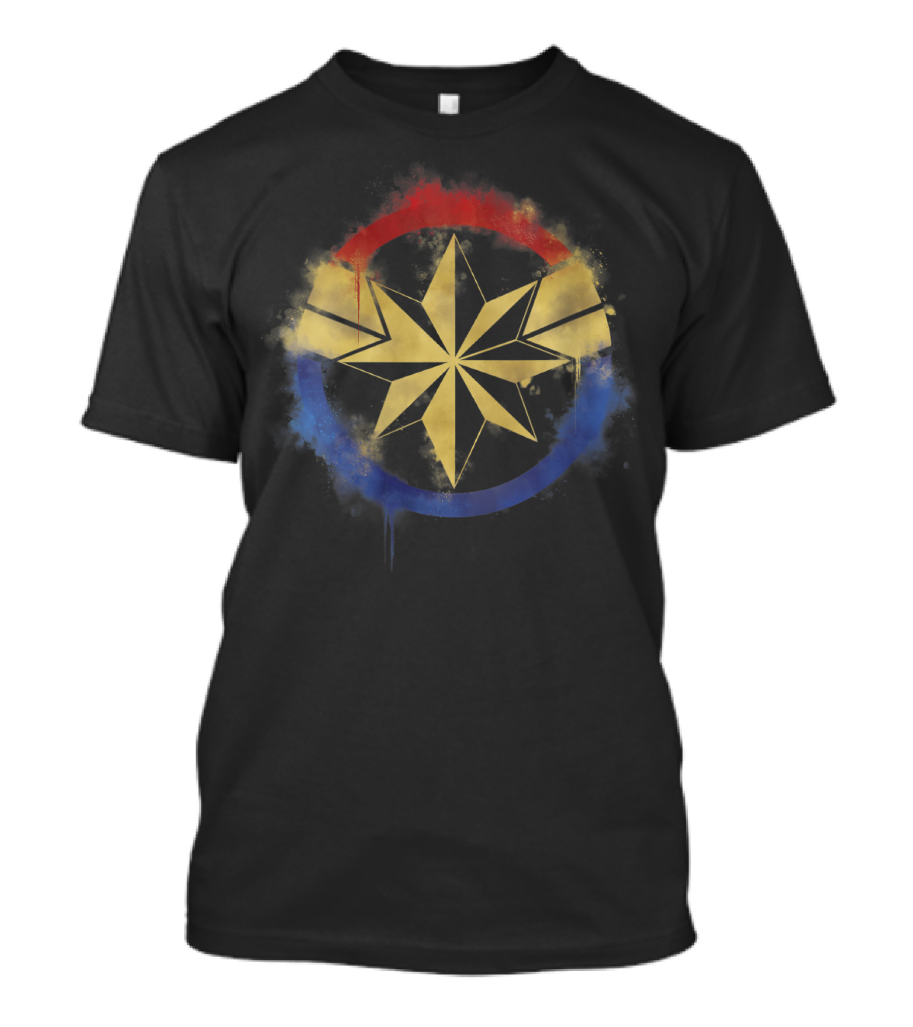 Marvel Avengers Endgame Captain Marvel Star Emblem T-Shirt