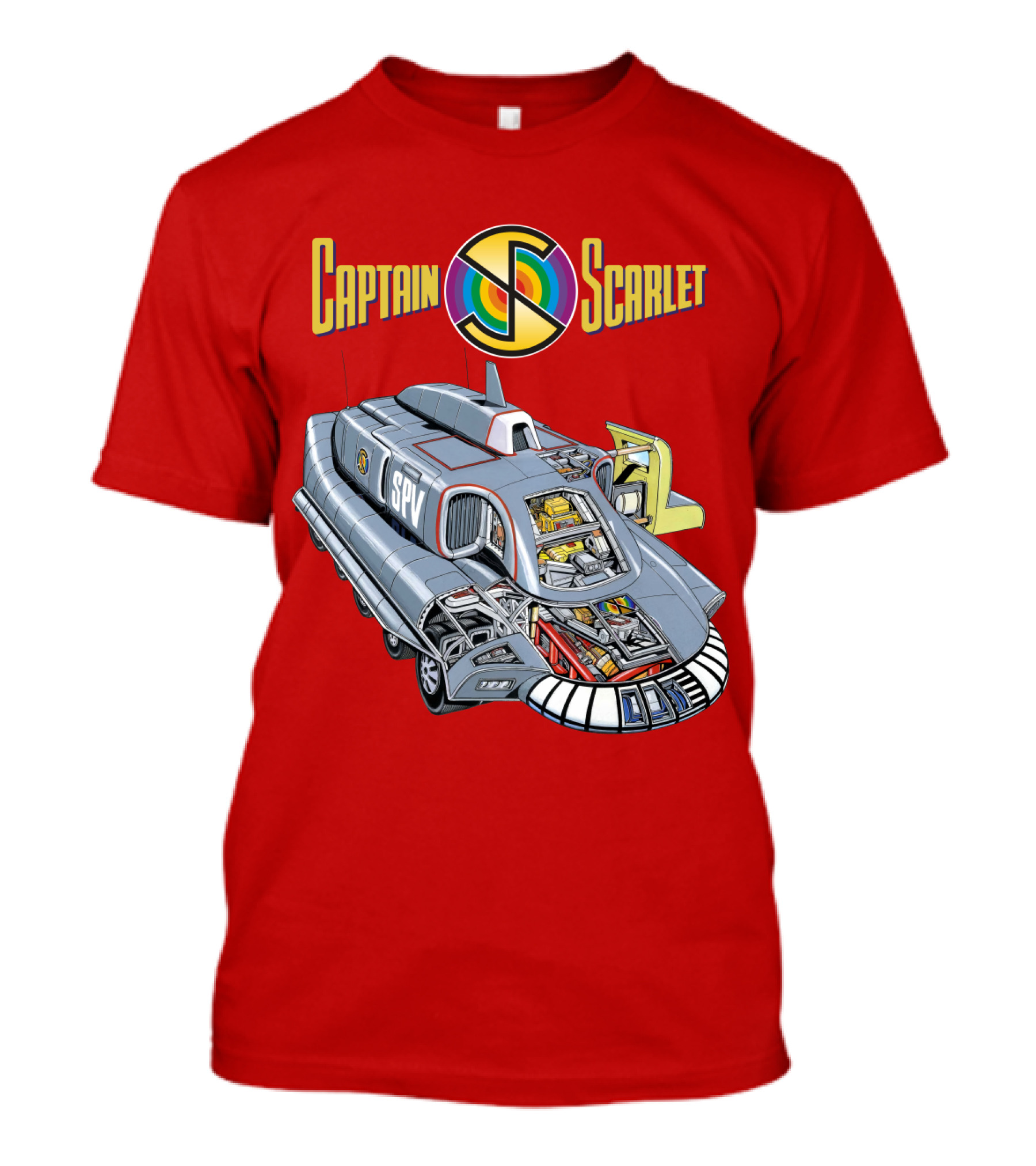 Captain Scarlet SPV Spectrum Pursuit Vehicle Blueprint T-Shirt