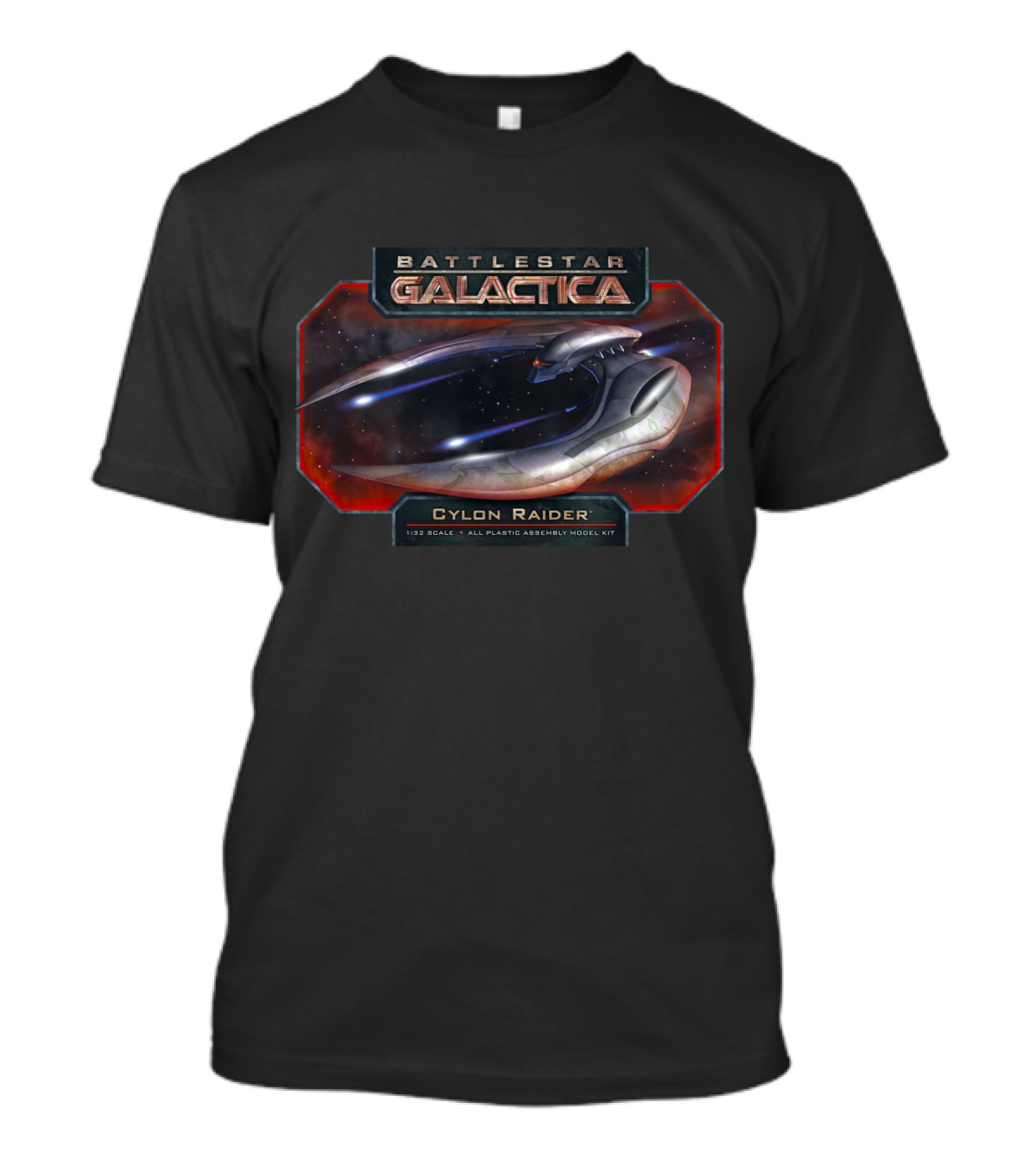 Battlestar Galactica Cylon Raider Plastic Assembly Model Kit T-Shirt