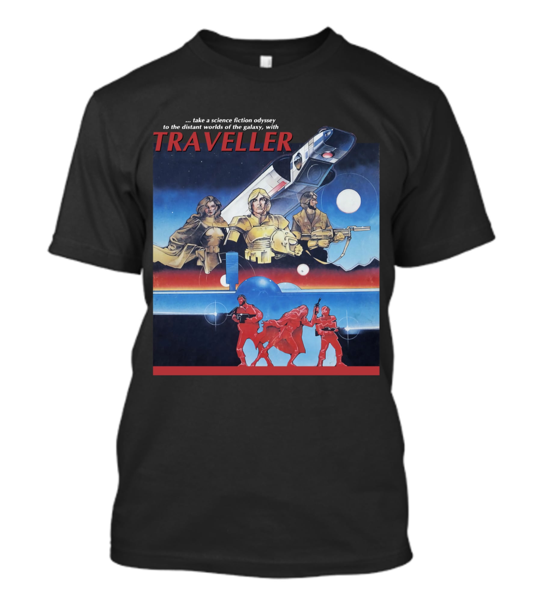 Traveller Science Fiction Odyssey To The Distant Worlds Of The Galaxy T-Shirt