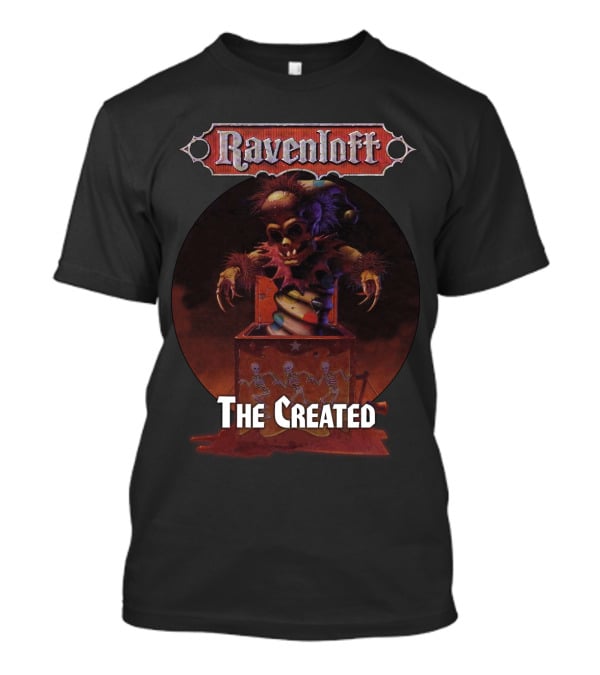 Ravenloft The Created Creepy Puppet Box With Skeletons T-Shirt