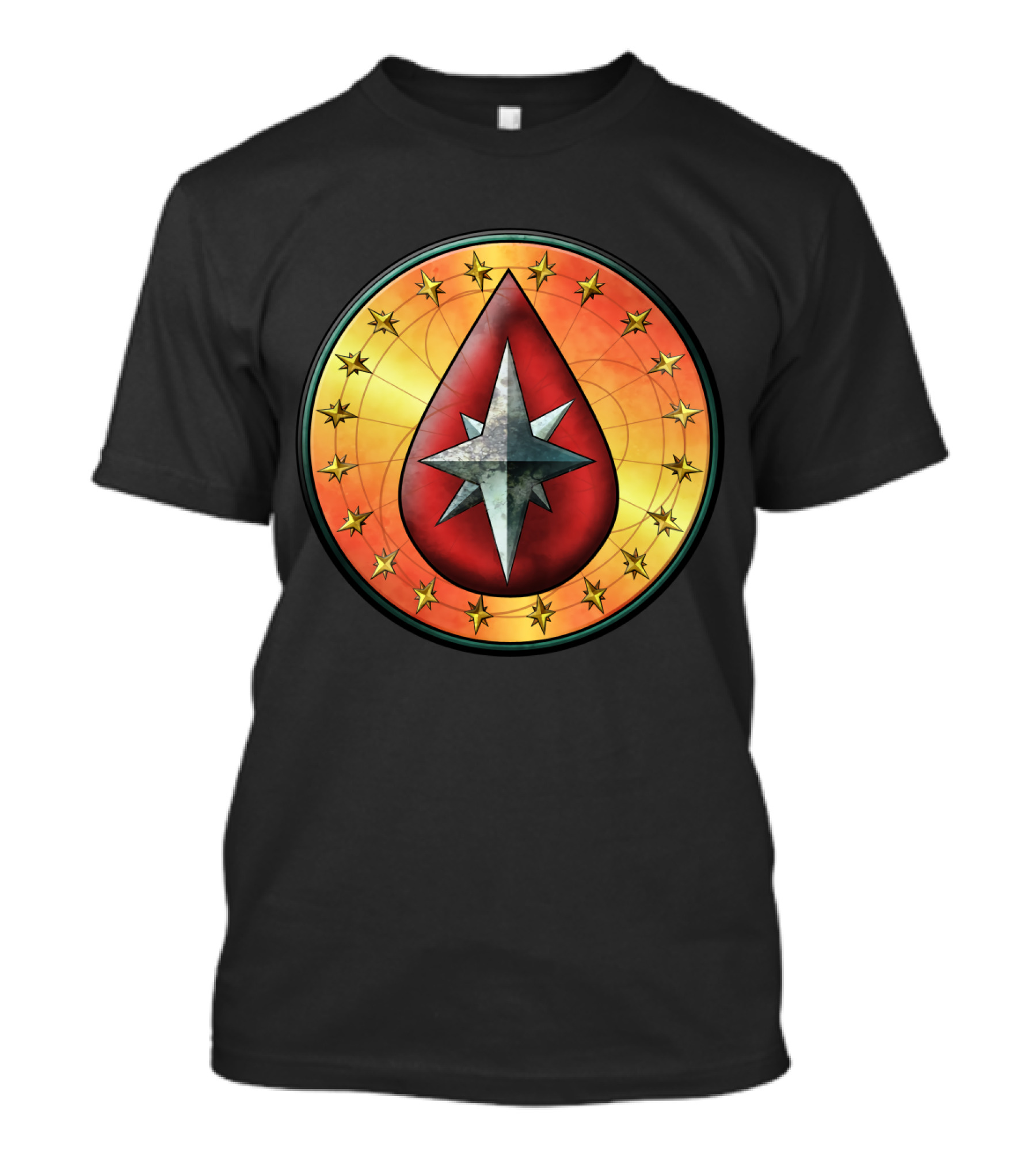 Clan Blood Spirit Symbol Starburst Emblem T-Shirt