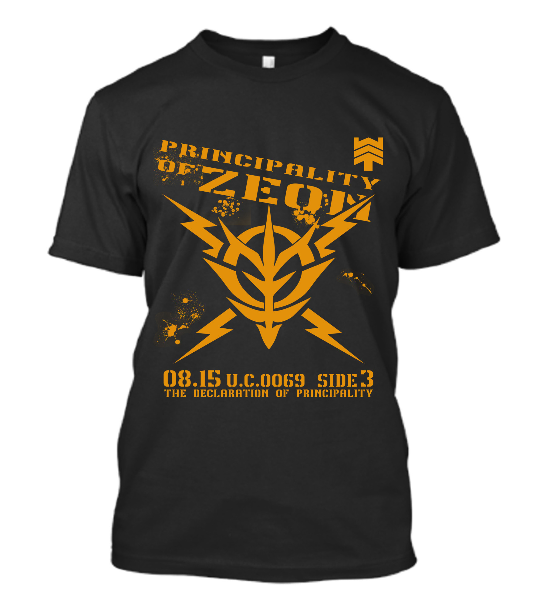 Principality Of Zeon 08.15 U.C. 0069 Side 3 The Declaration Of Principality T-Shirt