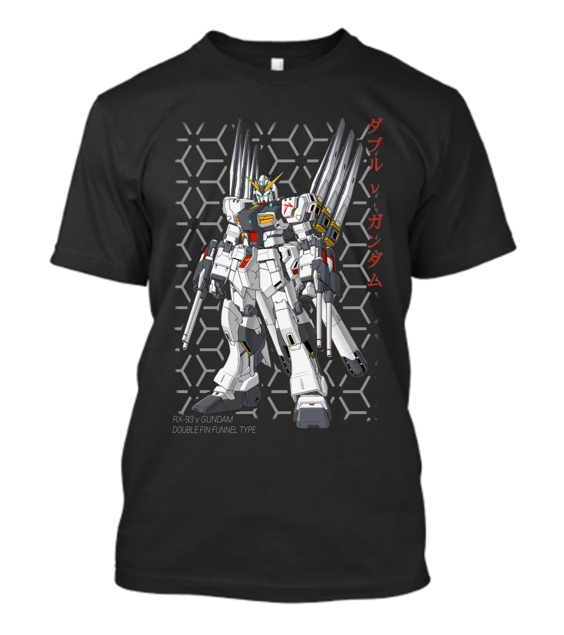 RX-93 V Gundam Double Fin Funnel Type T-Shirt