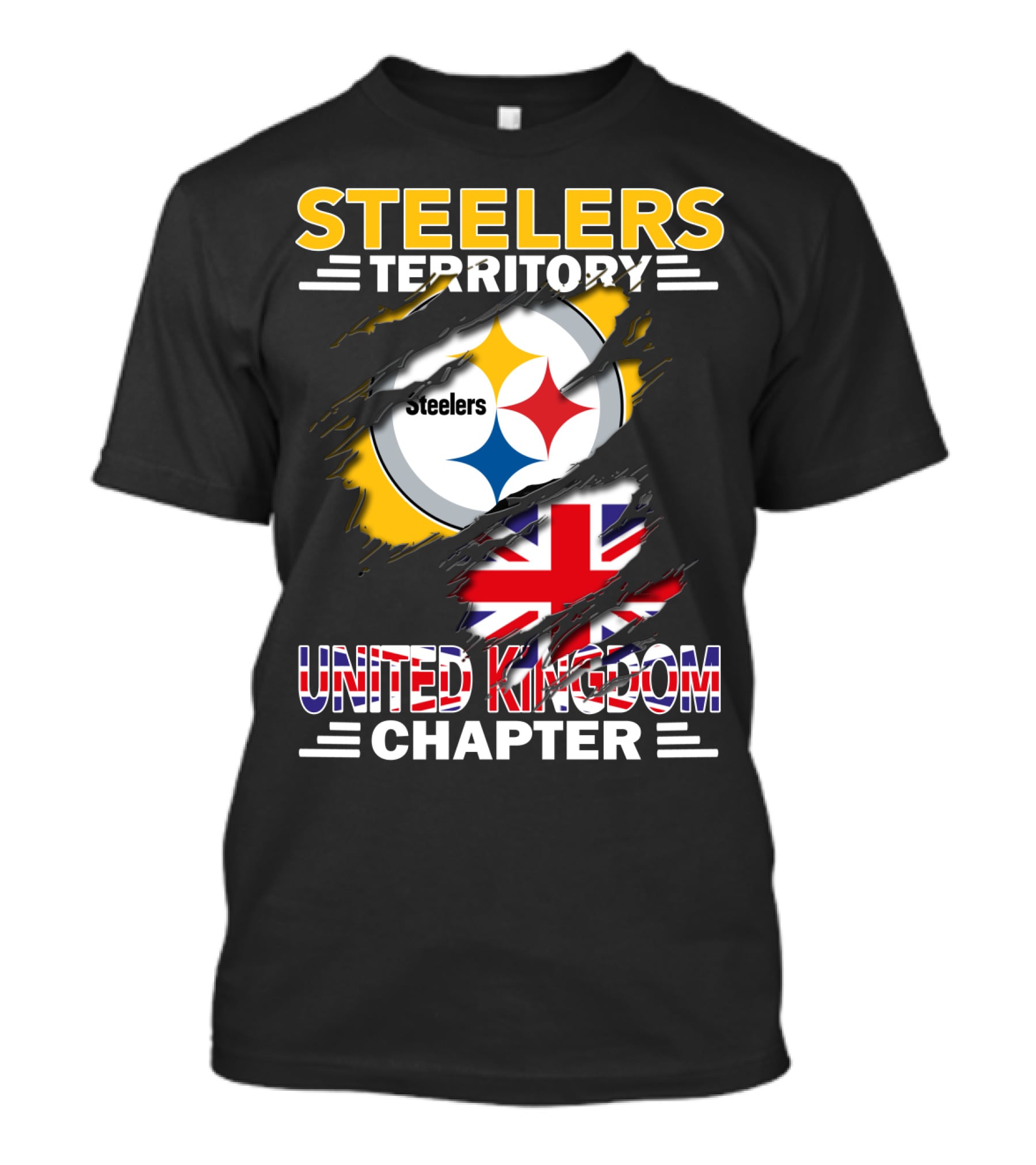 Steelers Territory Steelers Logo United Kingdom Chapter T-Shirt
