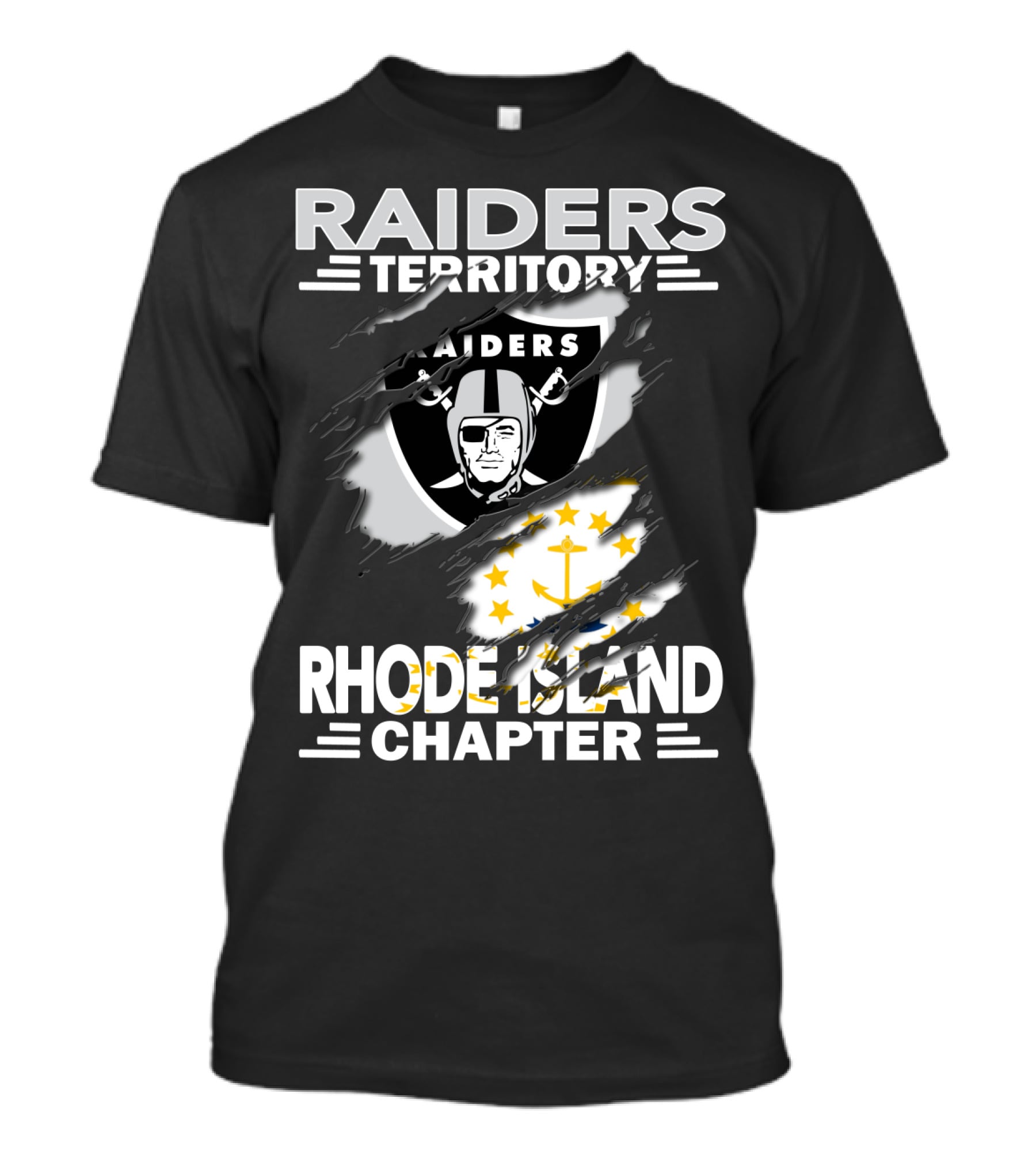Raiders Territory Rhode Island Chapter Logo Scar T-Shirt