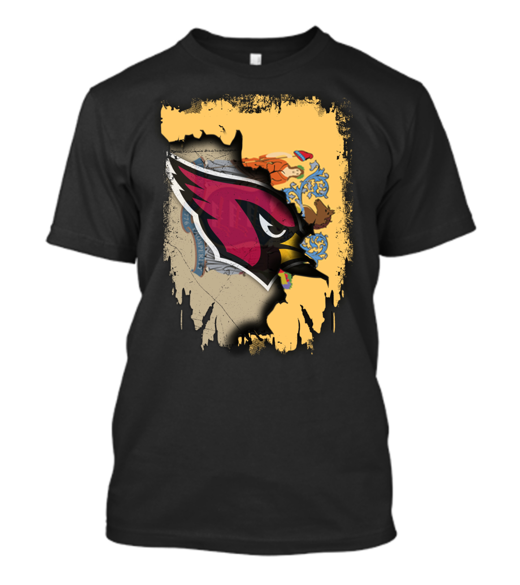 Together New Jersey State With Cardinals T-Shirt