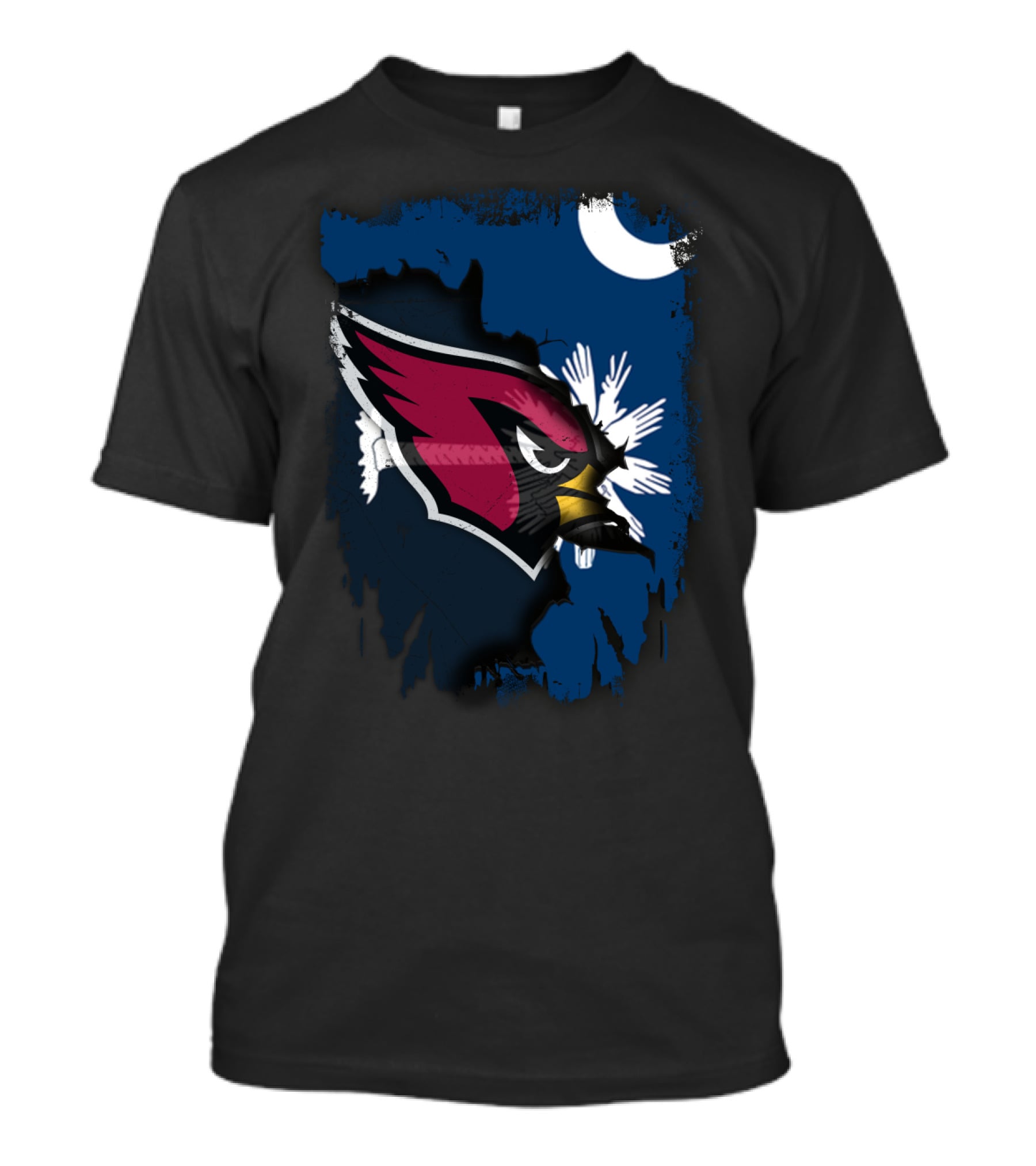 Together South Carolina Cardinals Iconic Crescent Palmetto T-Shirt