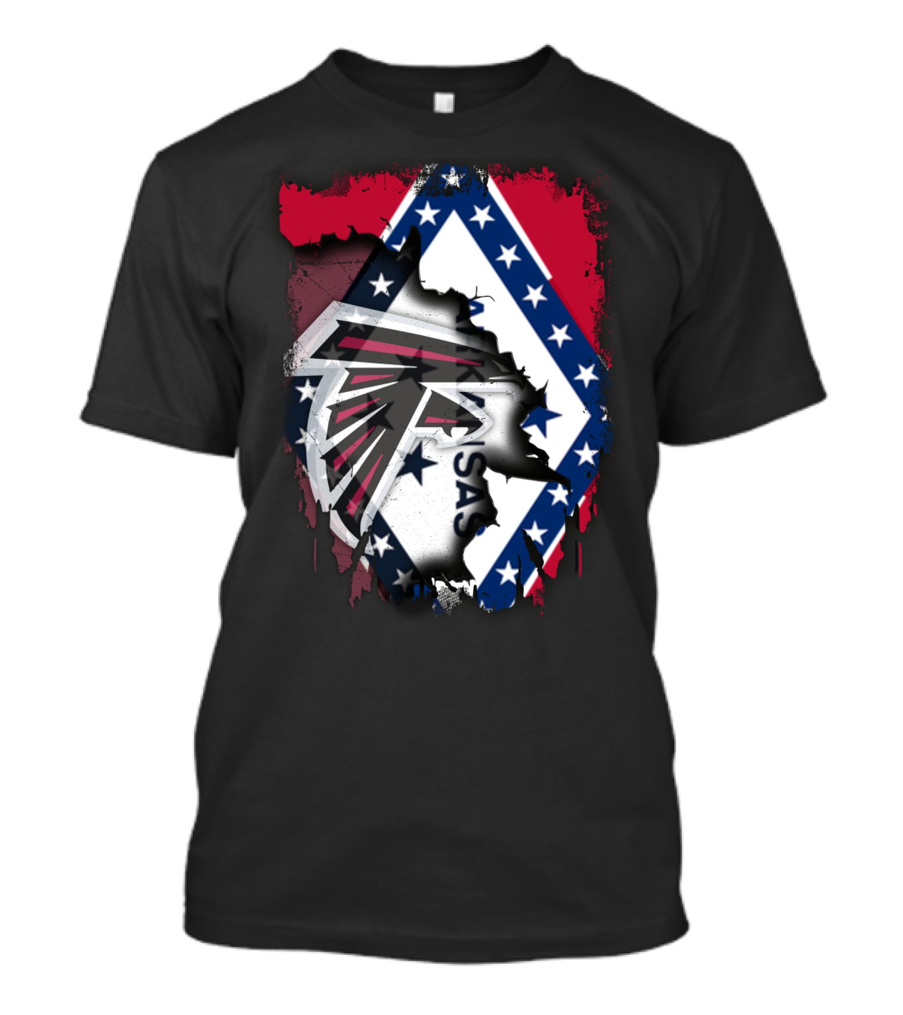 Arkansas Flag With Atlanta Falcons T-Shirt