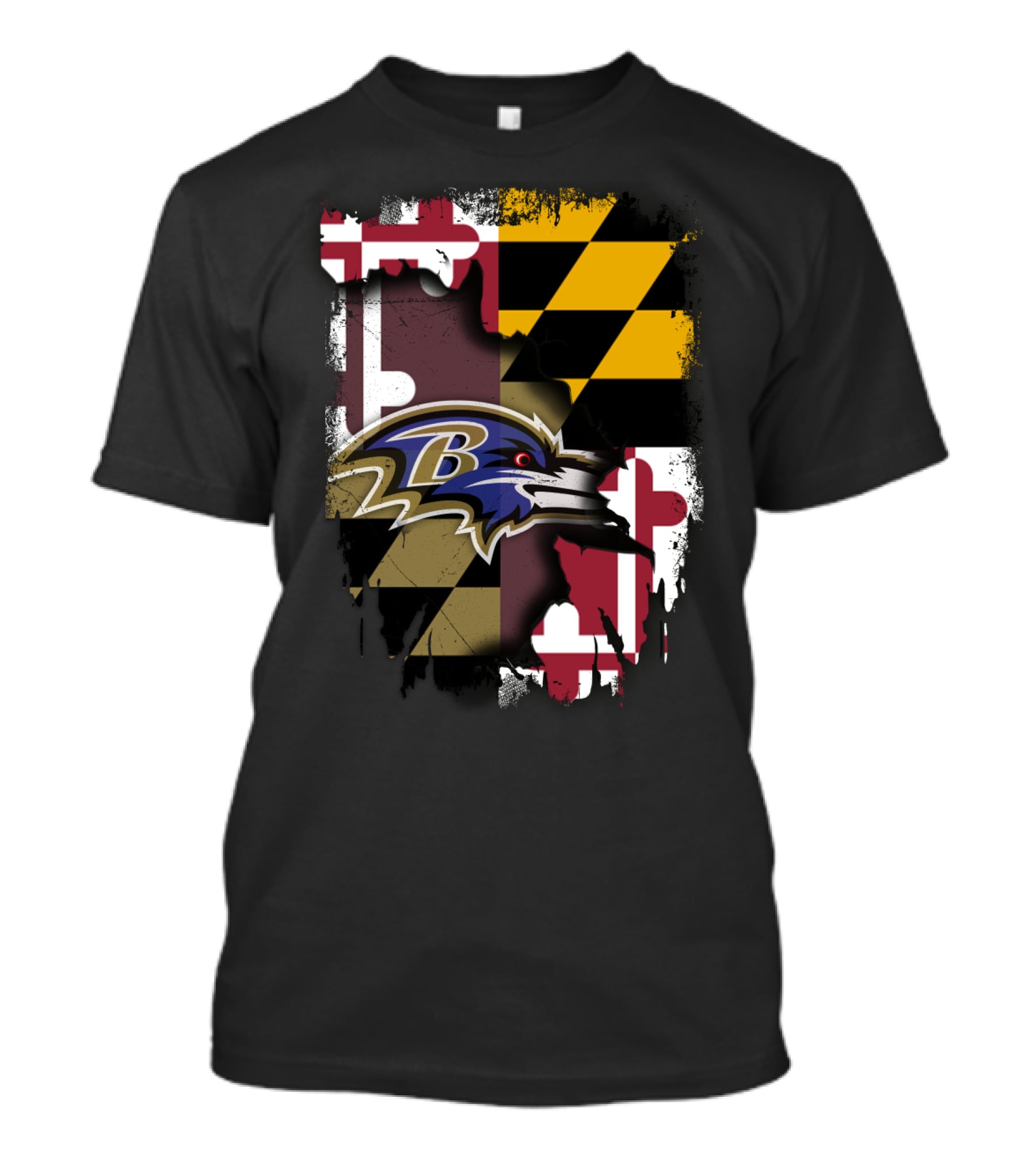 Maryland Pride With Baltimore Ravens T-Shirt