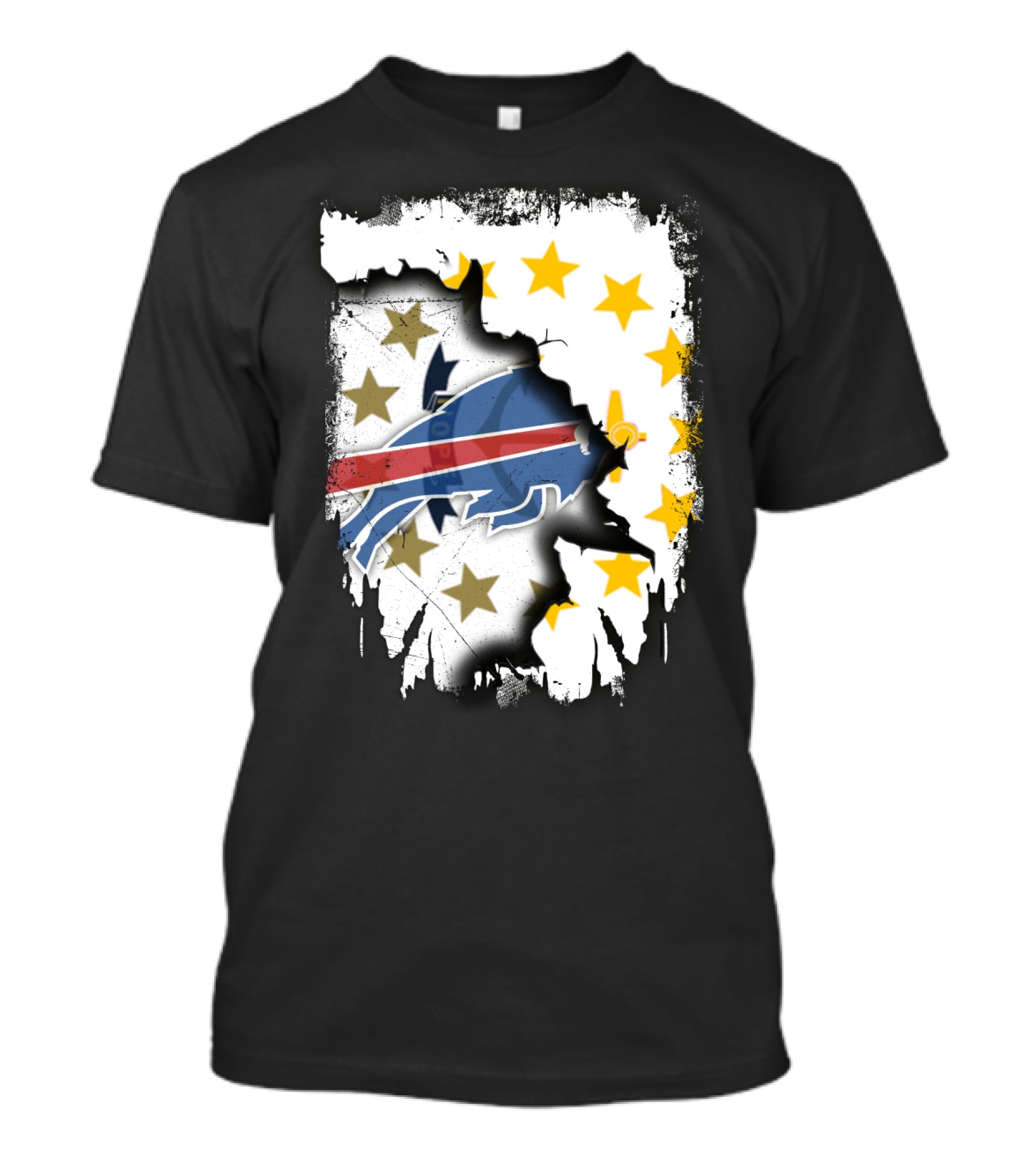 Rhode Island United With Buffalo Bills Burst T-Shirt