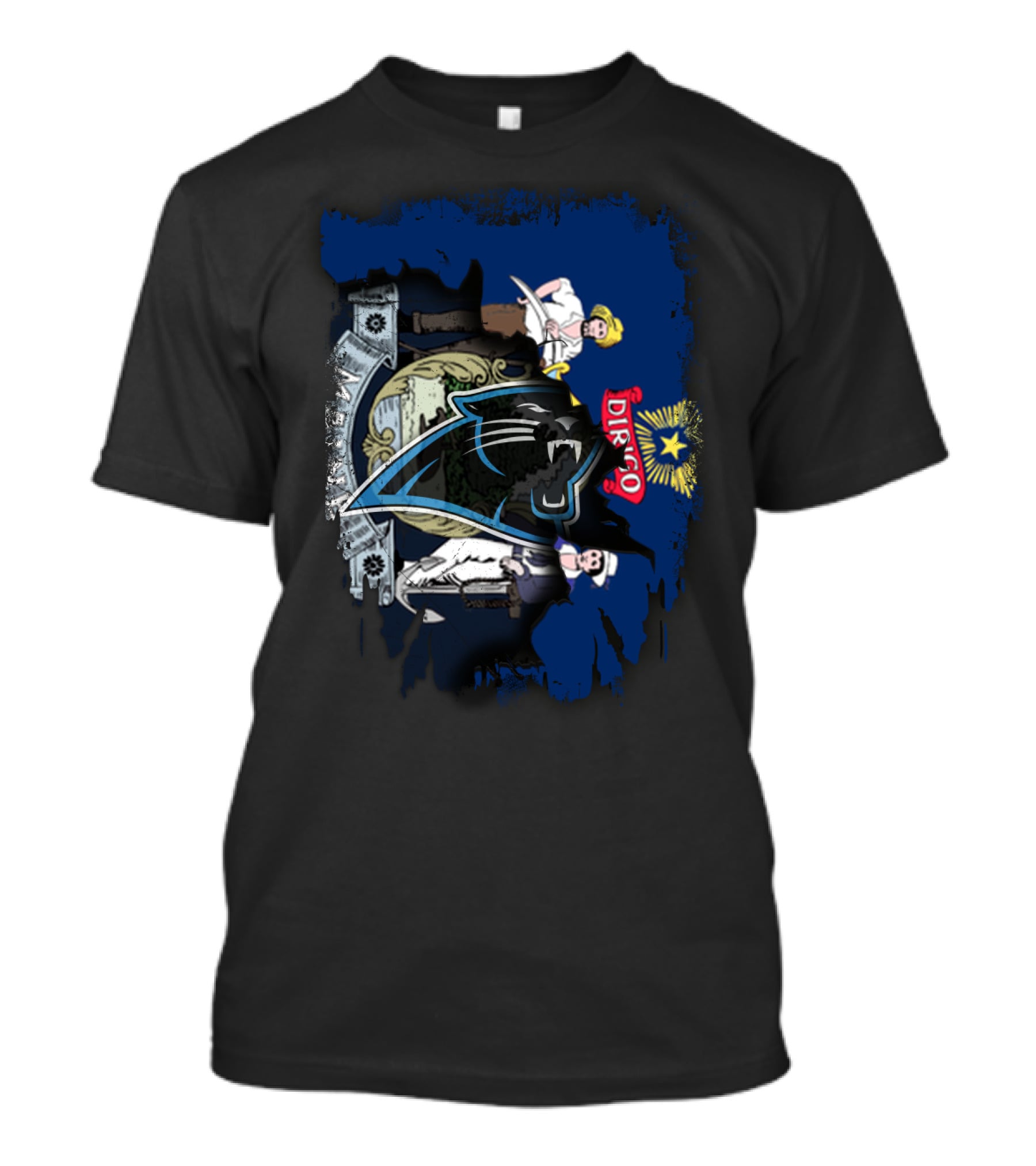 Maine Dirigo With Carolina Panthers Logo Integration T-Shirt