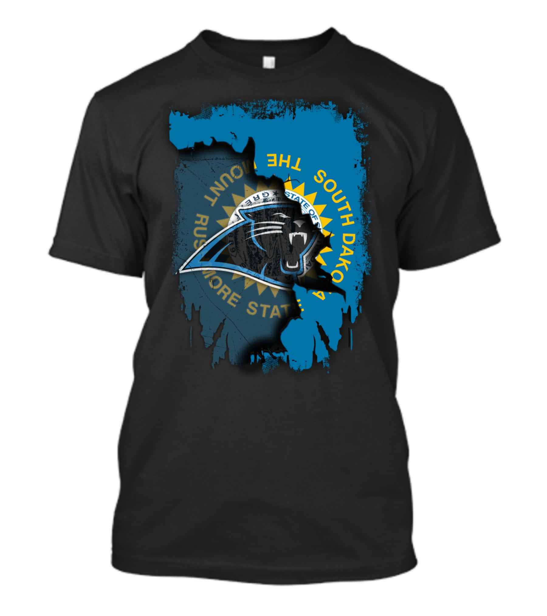 South Dakota Rushmore State With Panthers T-Shirt