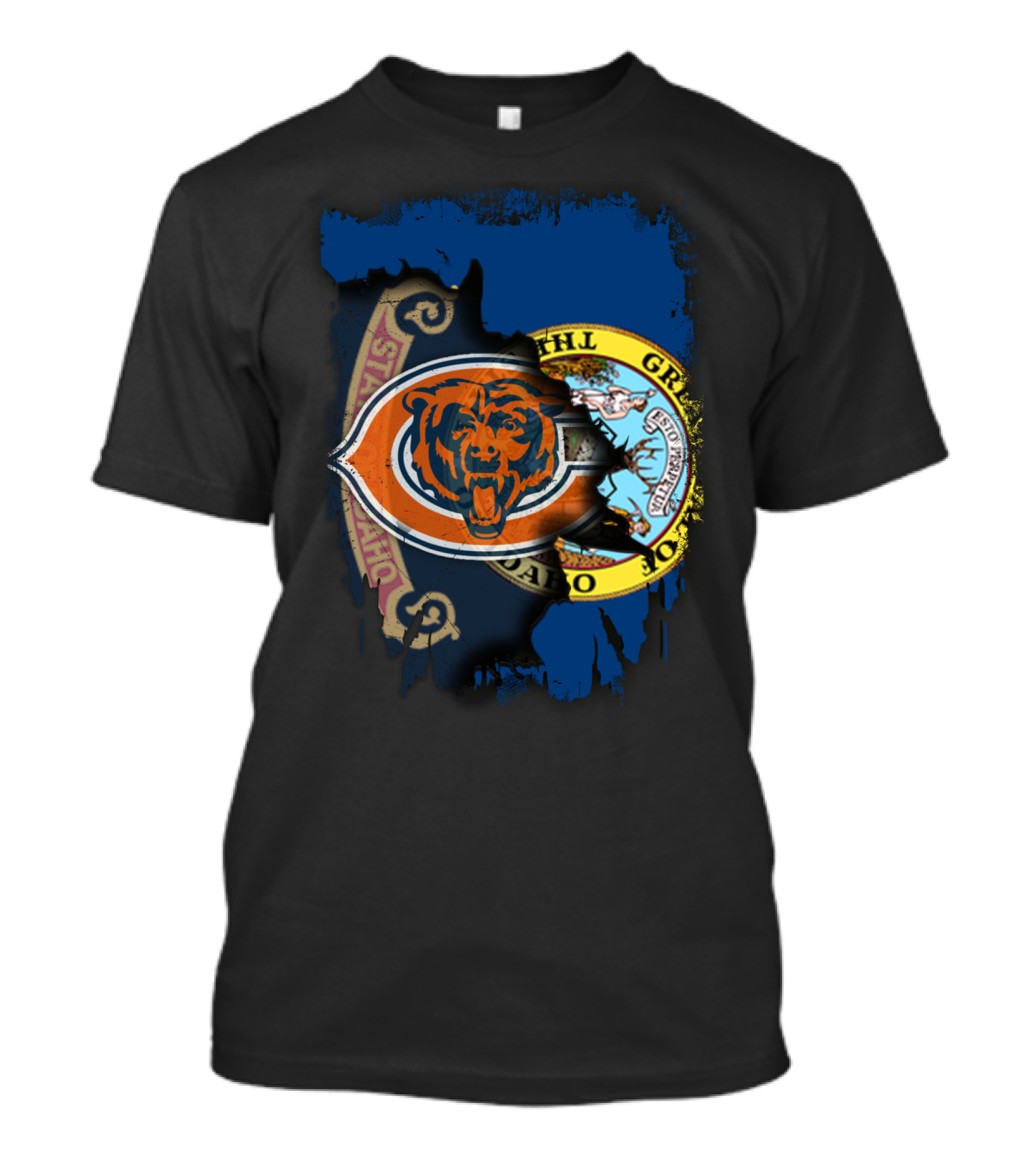 Together Idaho State Chicago Bears Emblem Fusion T-Shirt
