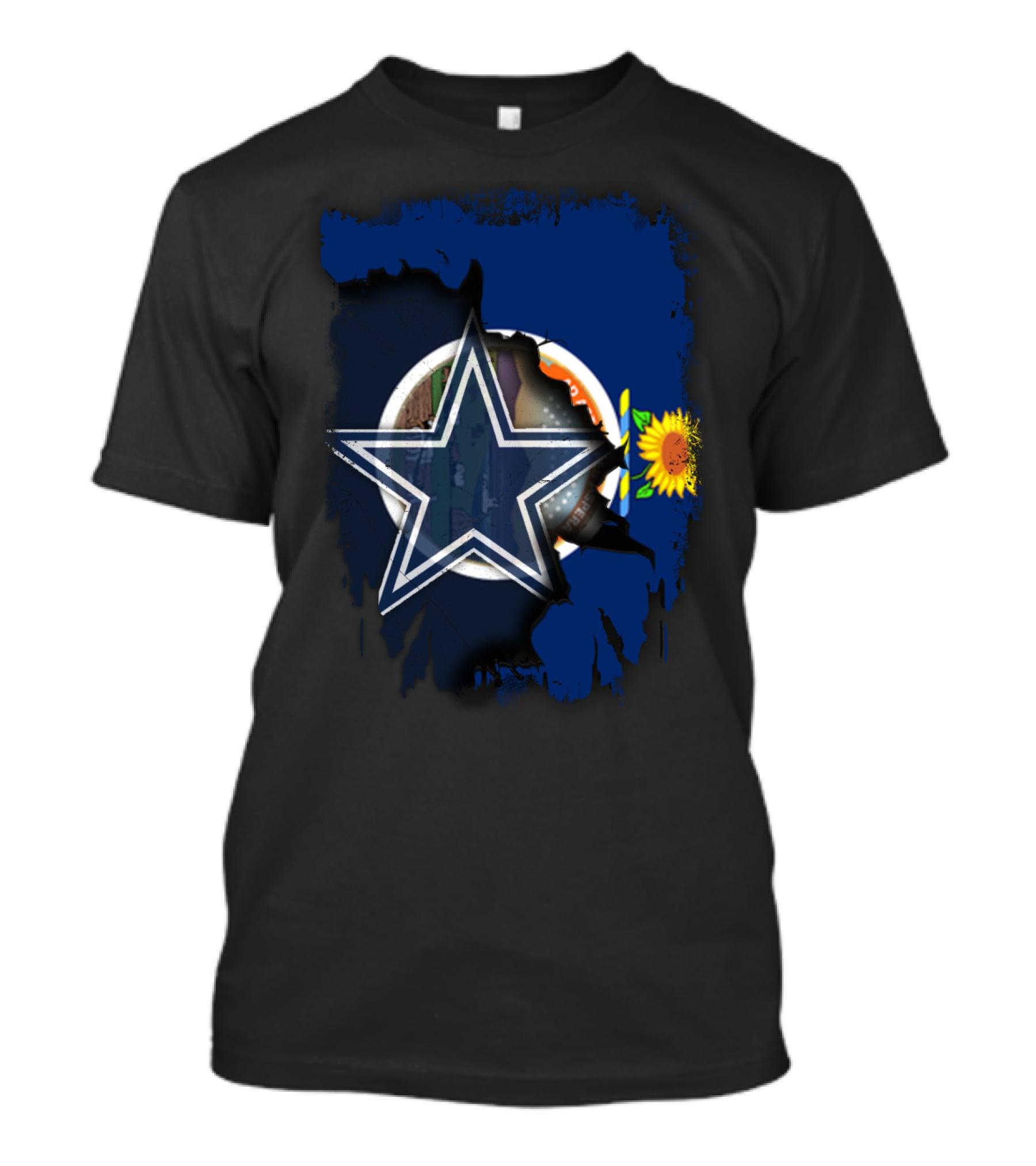 Together Kansas Sunflower Dallas Cowboys Star T-Shirt