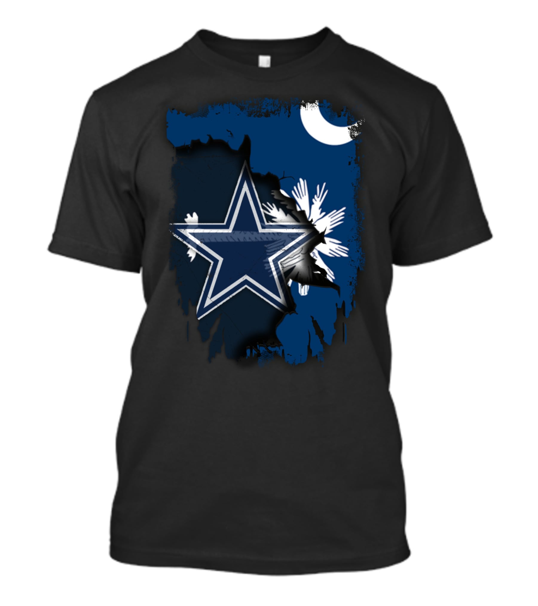 Together South Carolina Cowboys Star And Crescent Moon T-Shirt