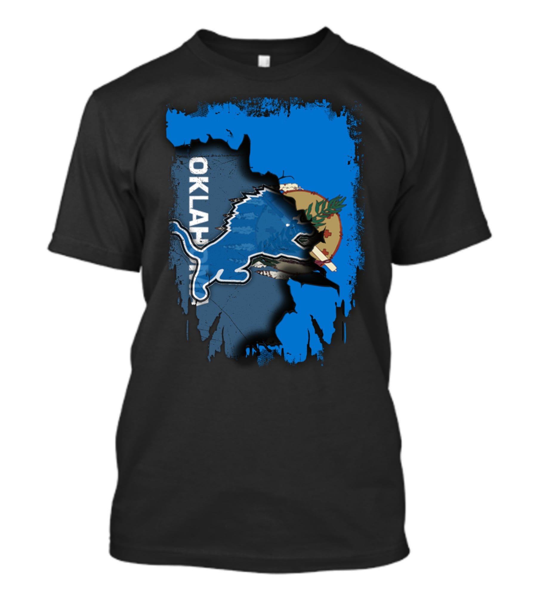 Oklahoma Detroit Lions Mashup T-Shirt