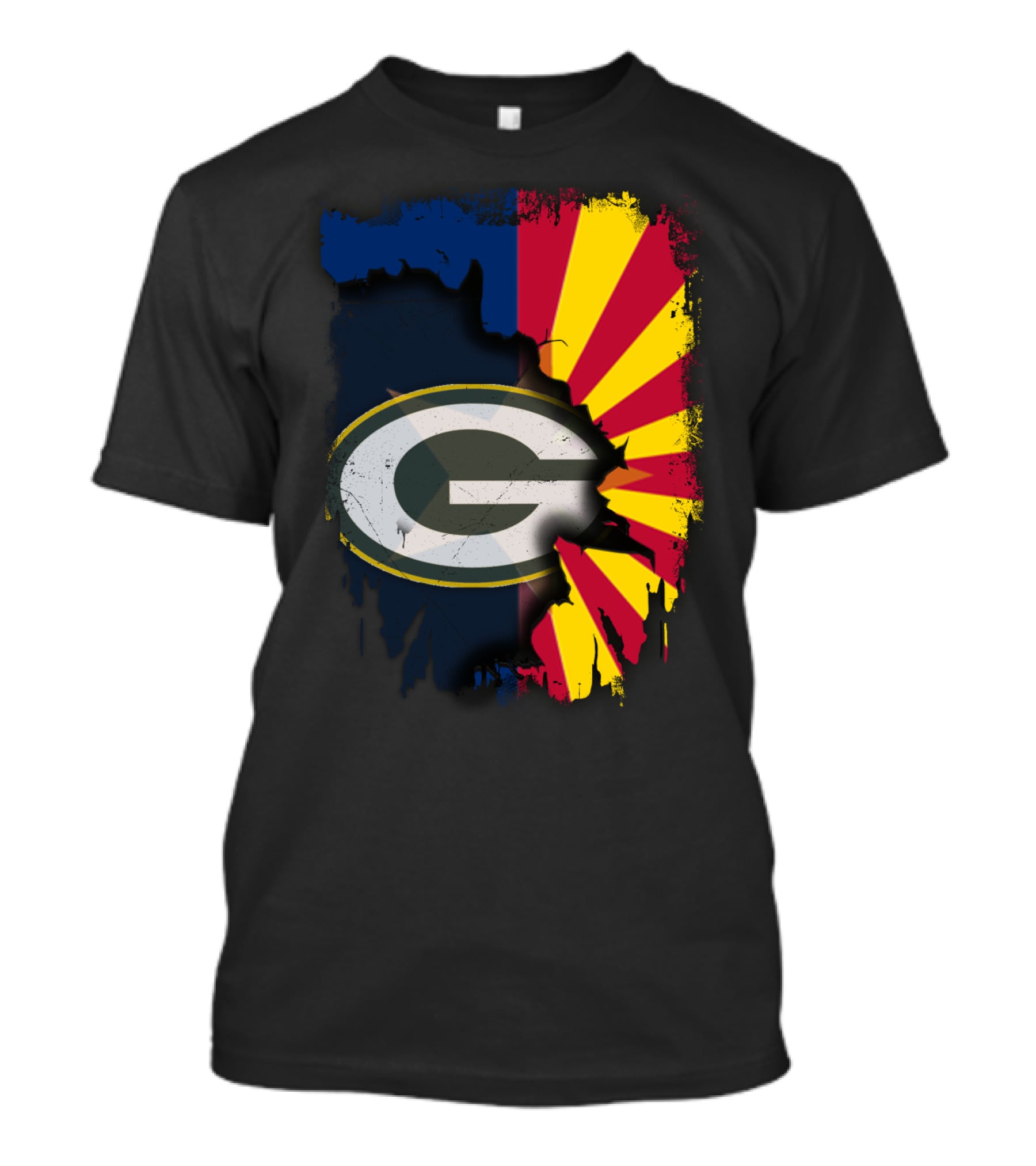 Together Arizona Green Bay Packers Fusion T-Shirt