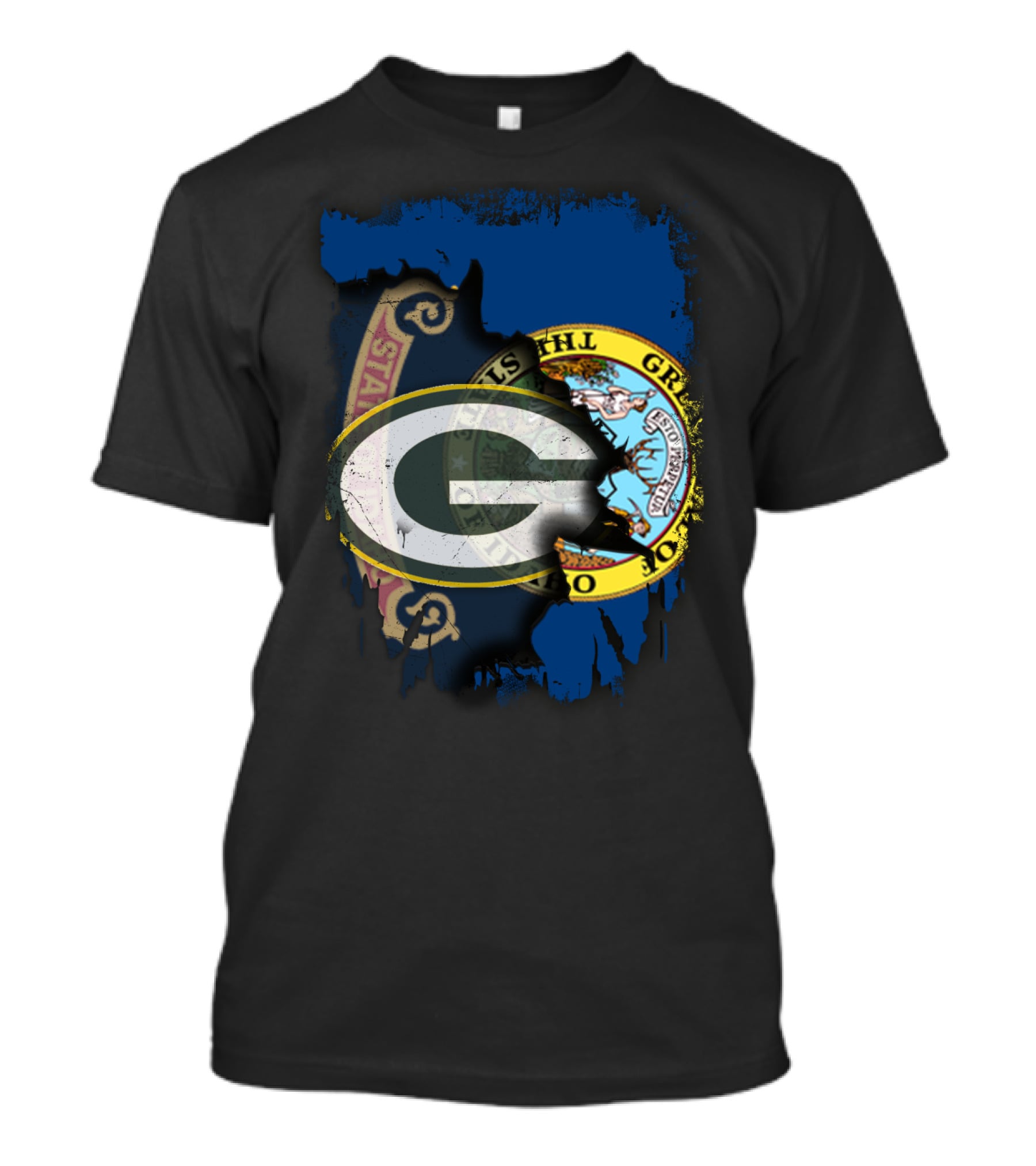 Together Idaho Green Bay Packers Fusion T-Shirt