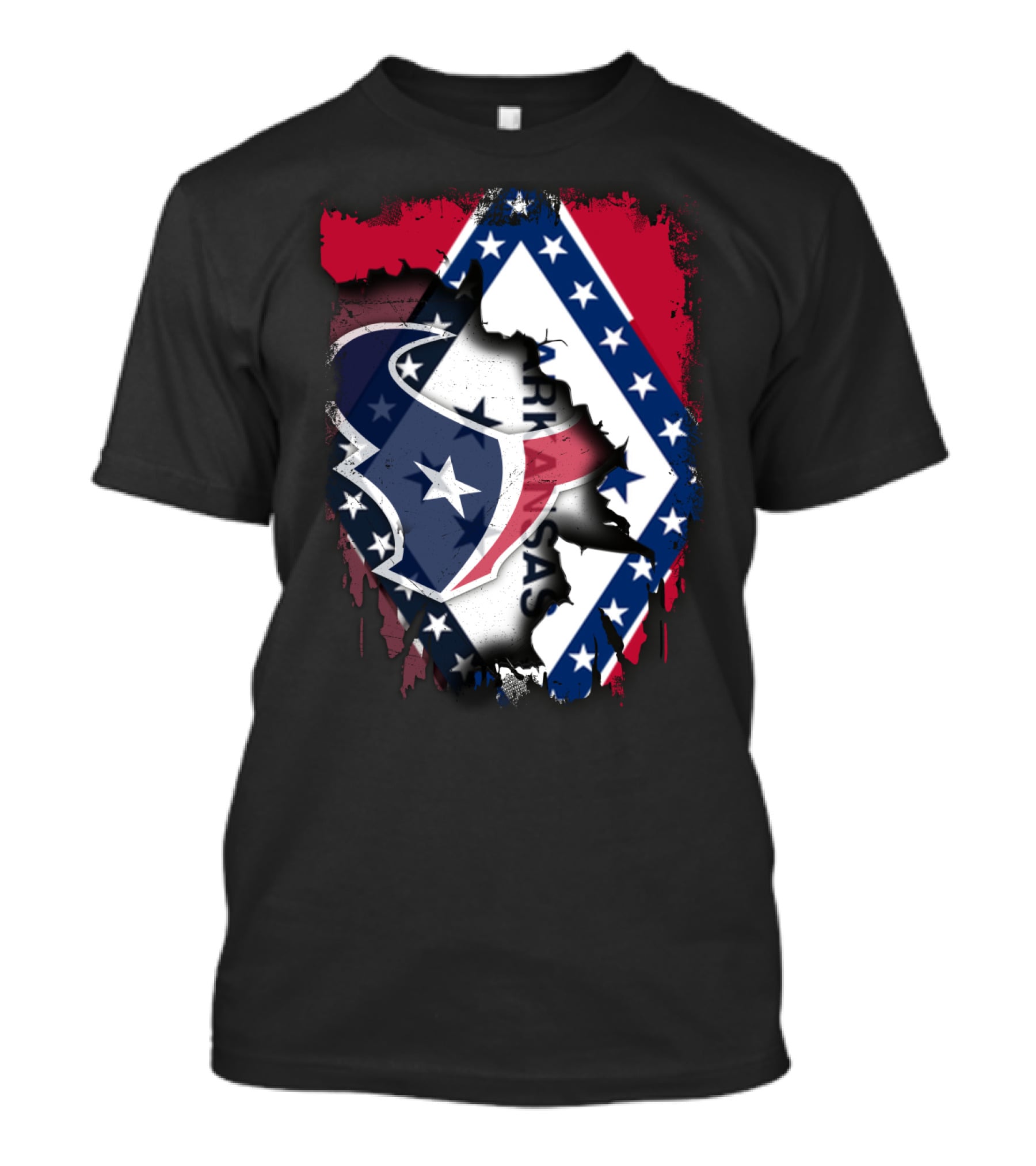 Arkansas And Texans Unity Flag T-Shirt