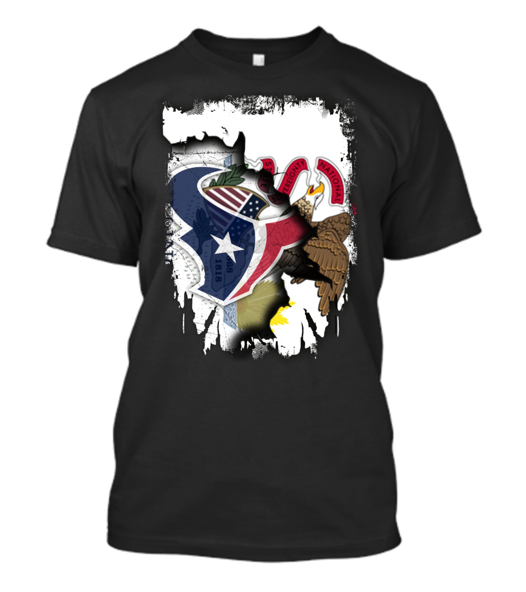 Together Illinois Texas Unity Emblem T-Shirt