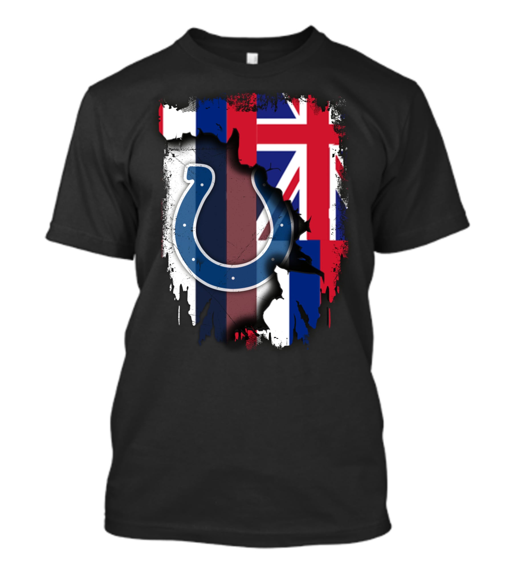 Together Hawaii Colts Horseshoe Union Jack Flag Overlap T-Shirt