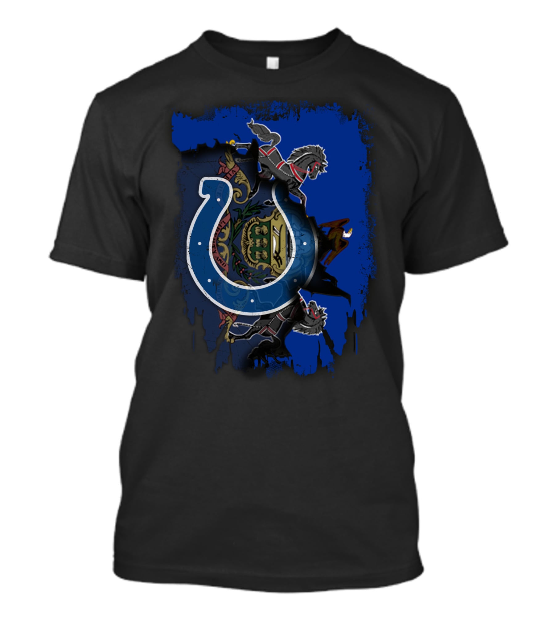 Pennsylvania State Crest With Indianapolis Colts T-Shirt