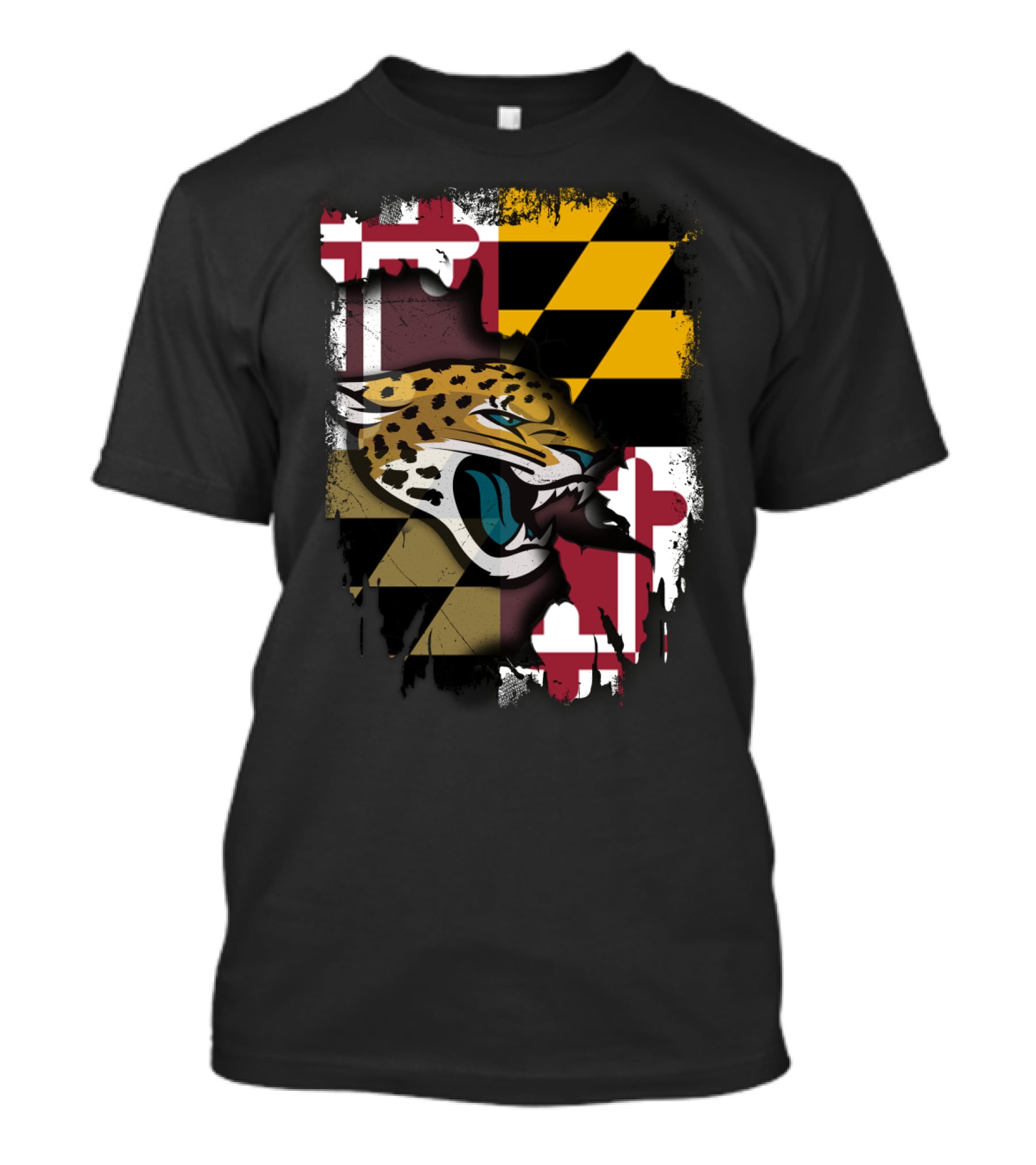 Maryland Pride With Jaguars Roaring Spirit T-Shirt