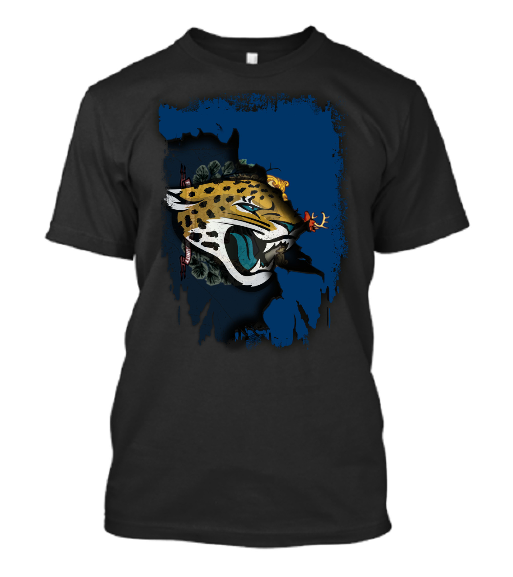 Together Vermont Featuring Jaguar Logo And State Map Elements T-Shirt