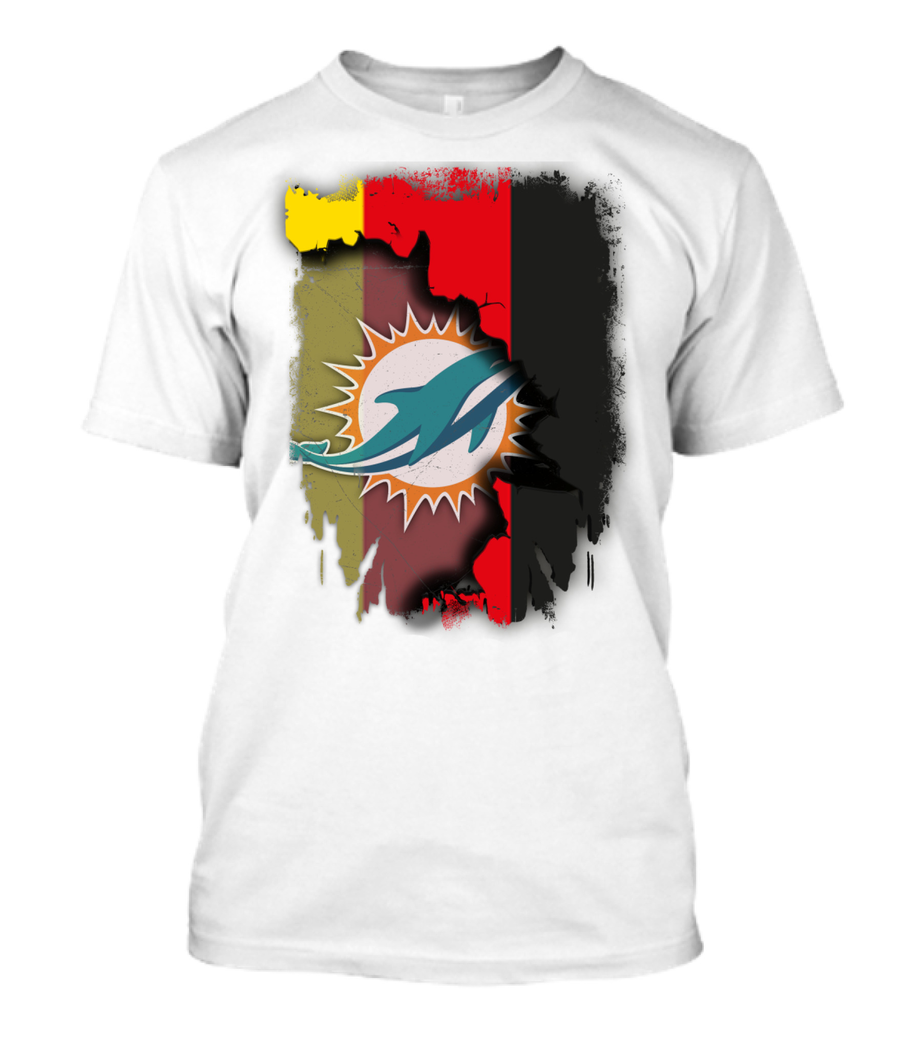 Germany Dolphins Miami Fusion Flag Colors T-Shirt