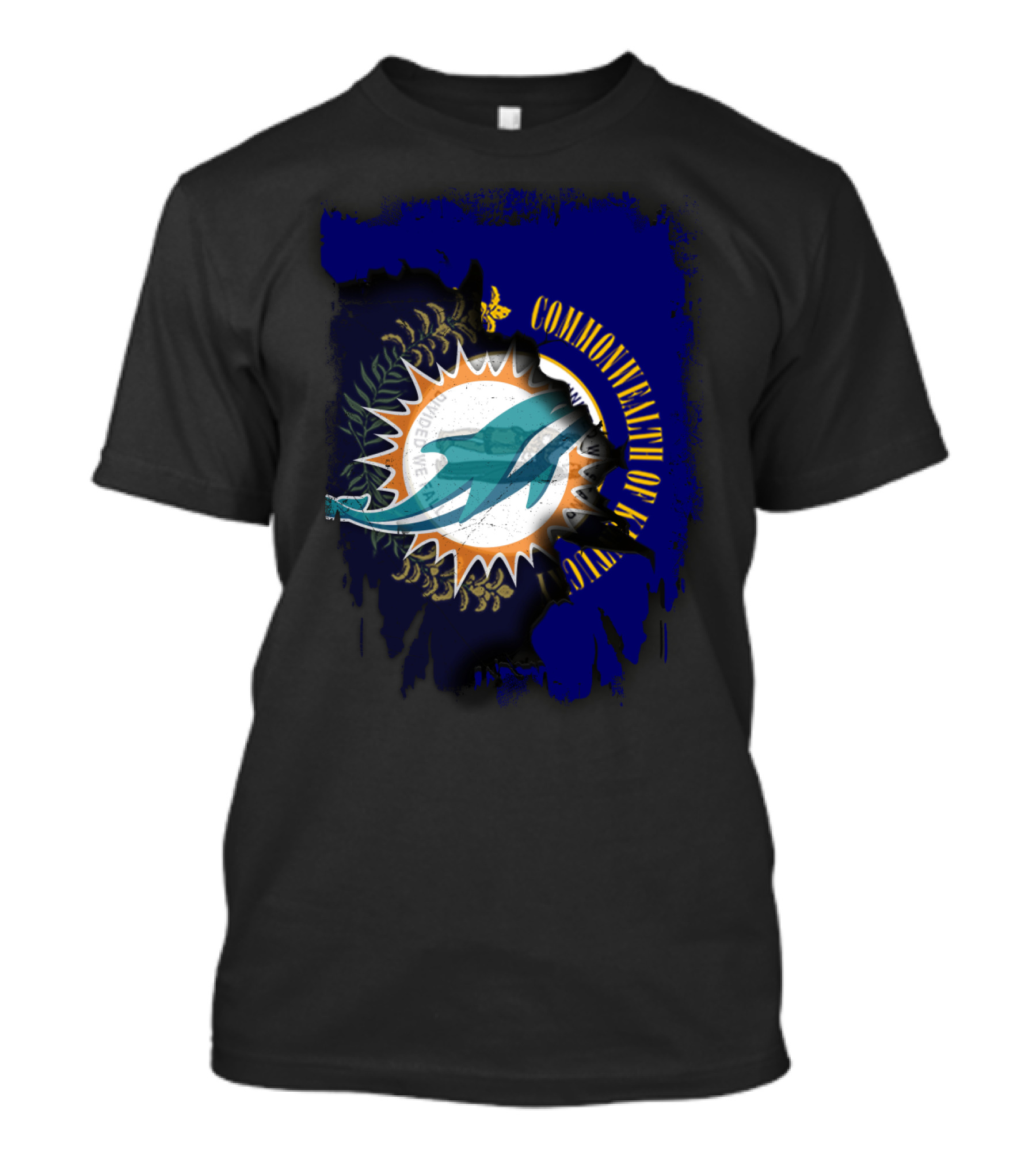 Commonwealth Of Kentucky Dolphins Mandate We All Fly T-Shirt